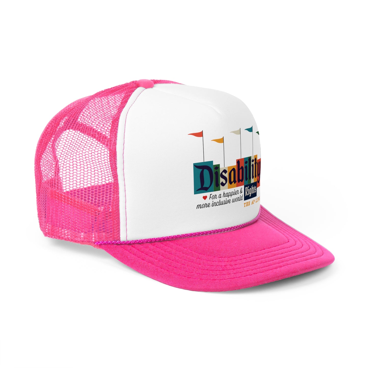Disability Rights For A Happier & More Inclusive World - Adult Unisex Trucker Hat