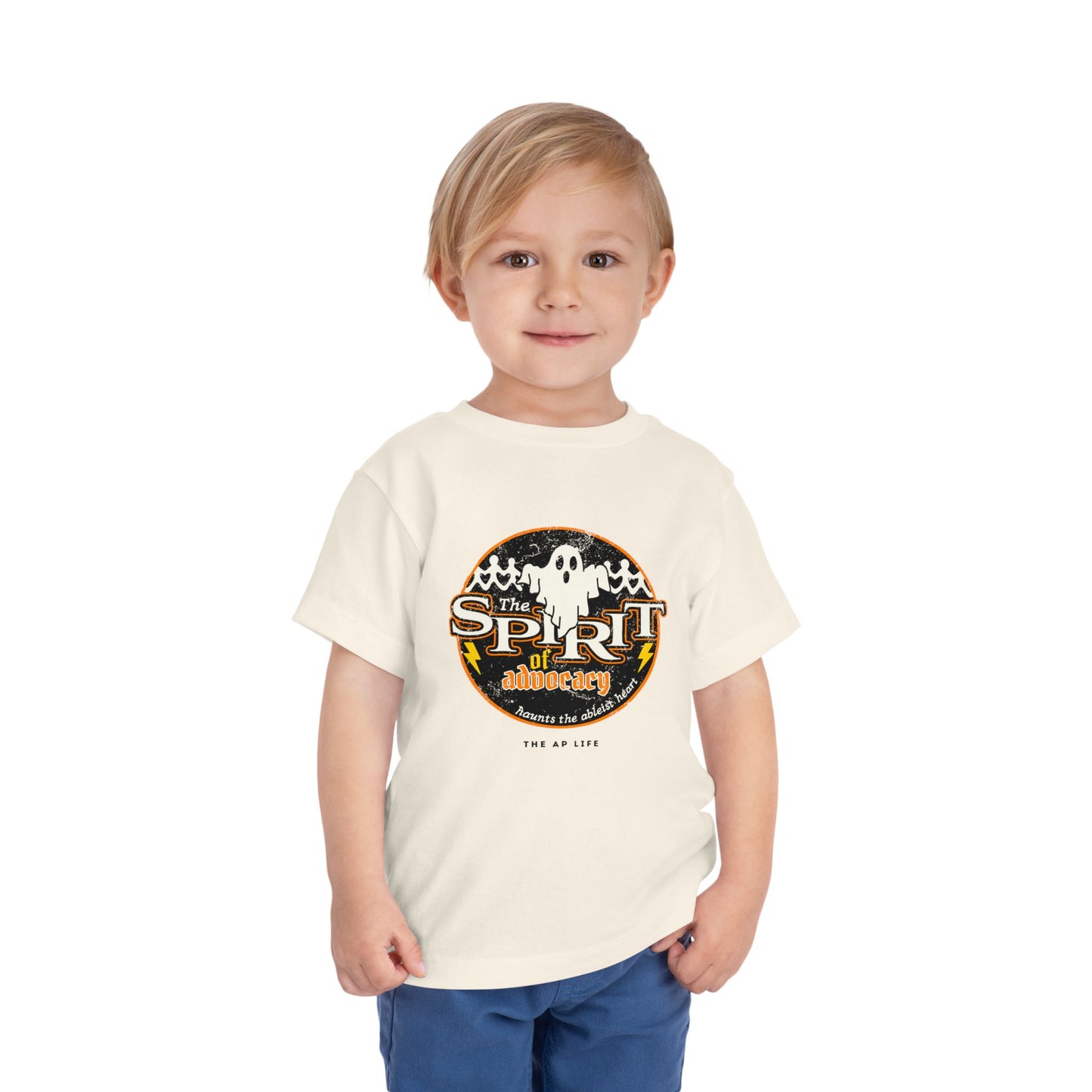 The Spirit of Advocacy (Haunts the Ablelist Heart) - Halloween - Toddler Unisex Tee
