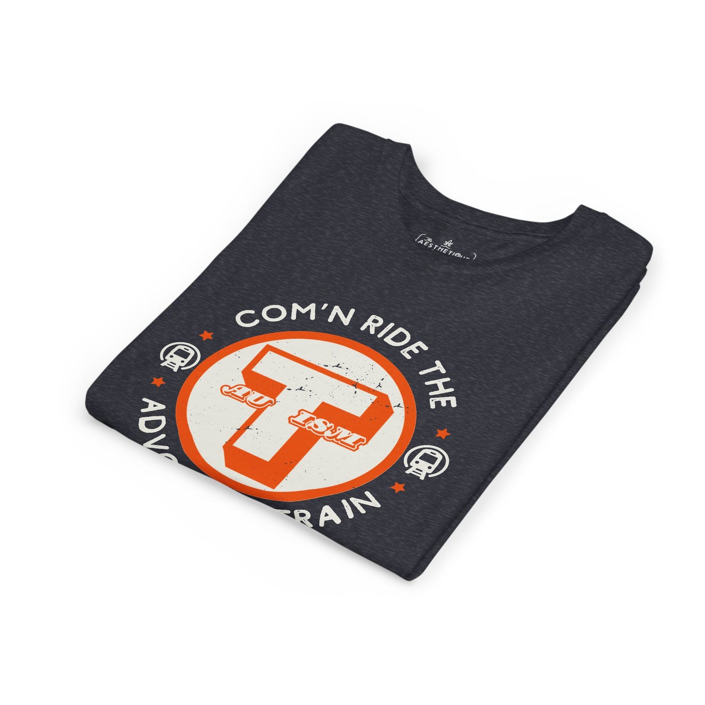 C'mon ride the Autism Advocacy Train - Youth Unisex Jersey Tee