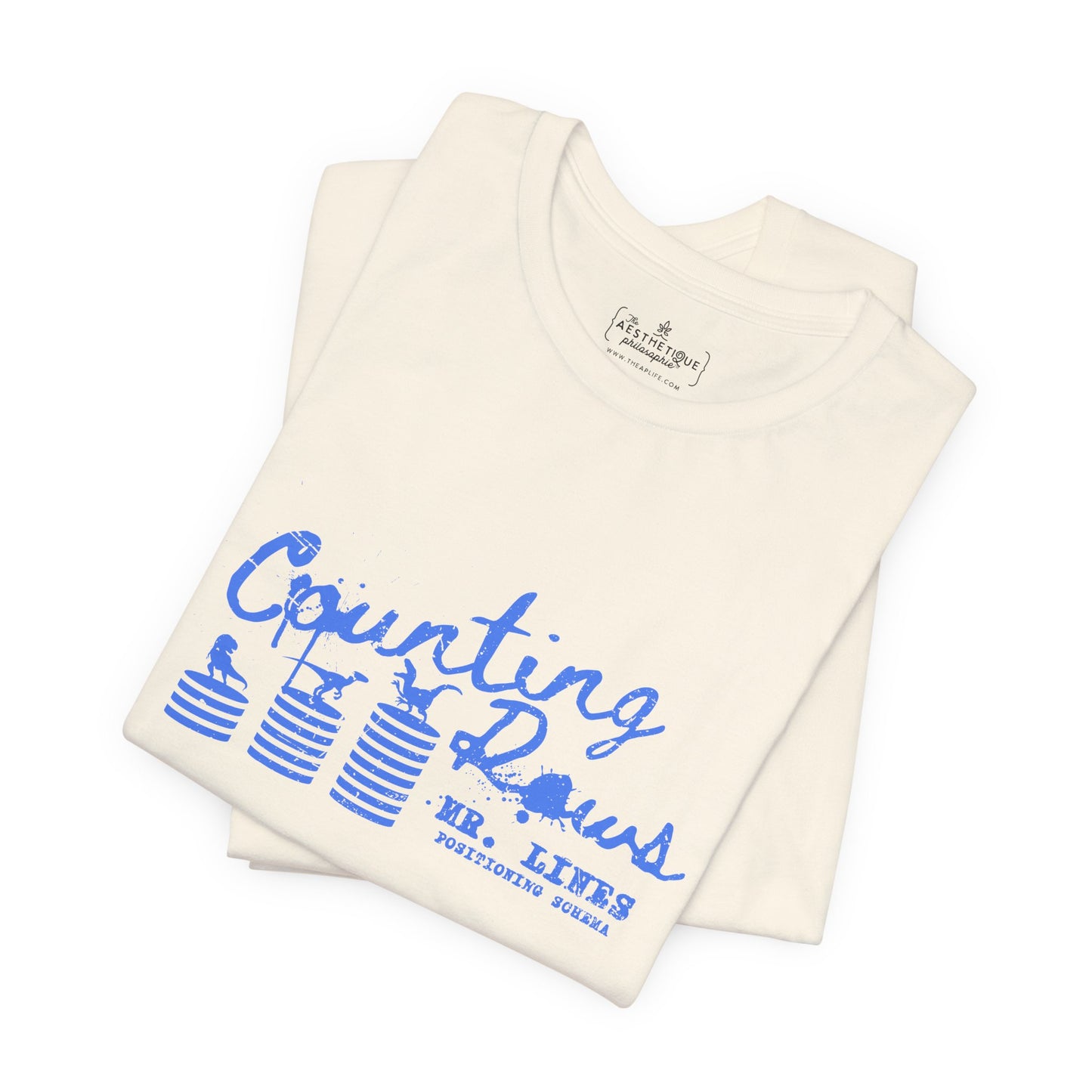 Counting Rows (Mr. Lines & Positioning Schema) - Adult Unisex Jersey Tee