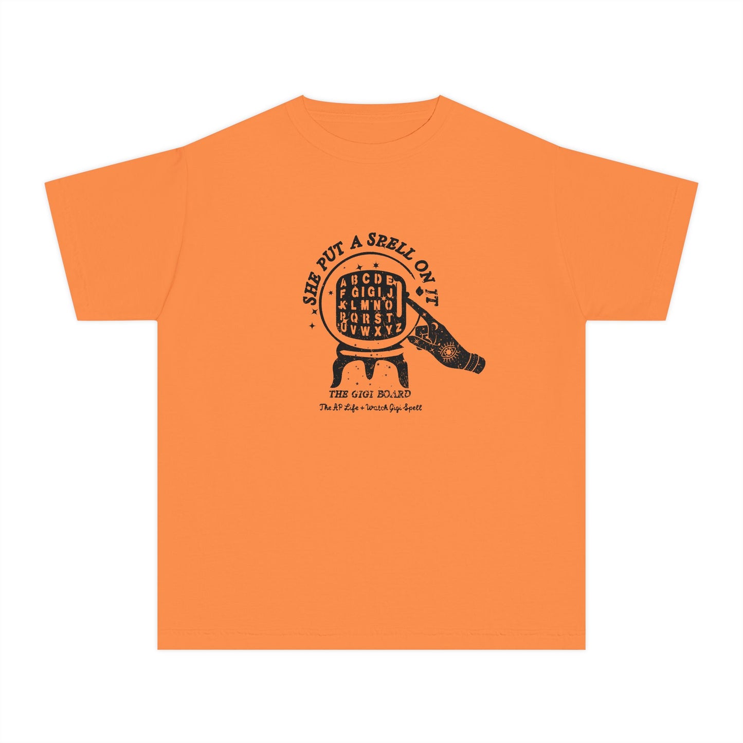 She Put a Spell on it - The Gigi Board - Youth Unisex Tee - Watch Gigi Spell Fundraiser