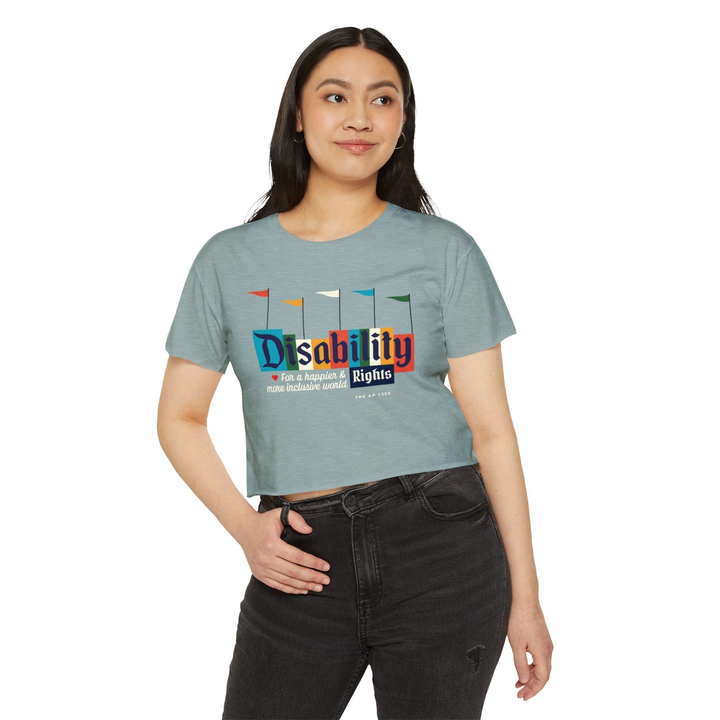 Disability Rights for a Happier & More Inclusive World - Women's Crop Top