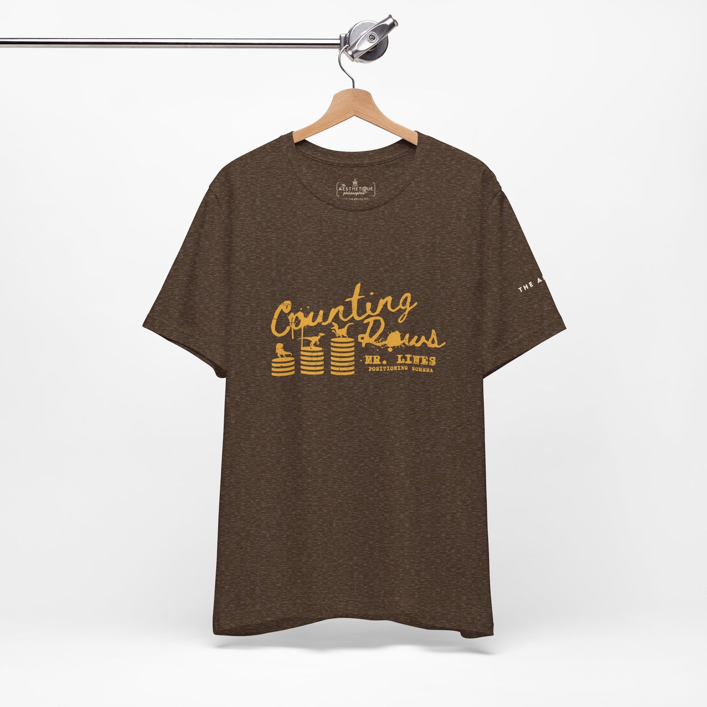 Counting Rows (Mr. Lines & Positioning Schema) - Adult Unisex Jersey Tee