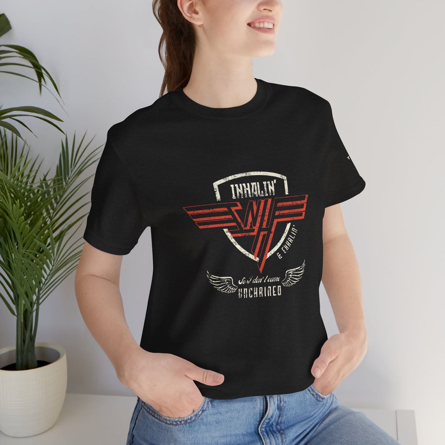 Inhalin' & Exhalin' So I Don't Come Unchained Regulation Adult Unisex Tee