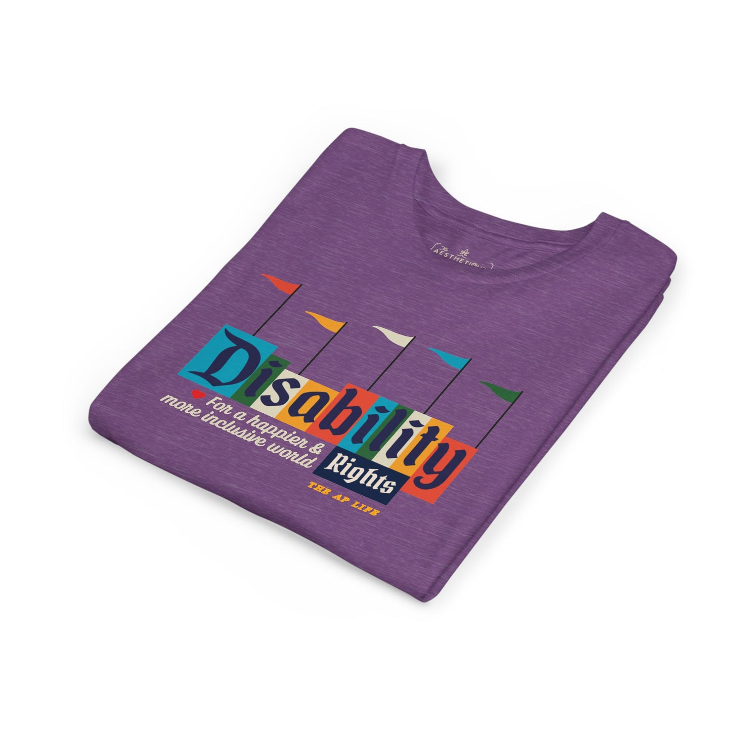 Disability Rights For A Happier & More Inclusive World - Youth Unisex Jersey Tee