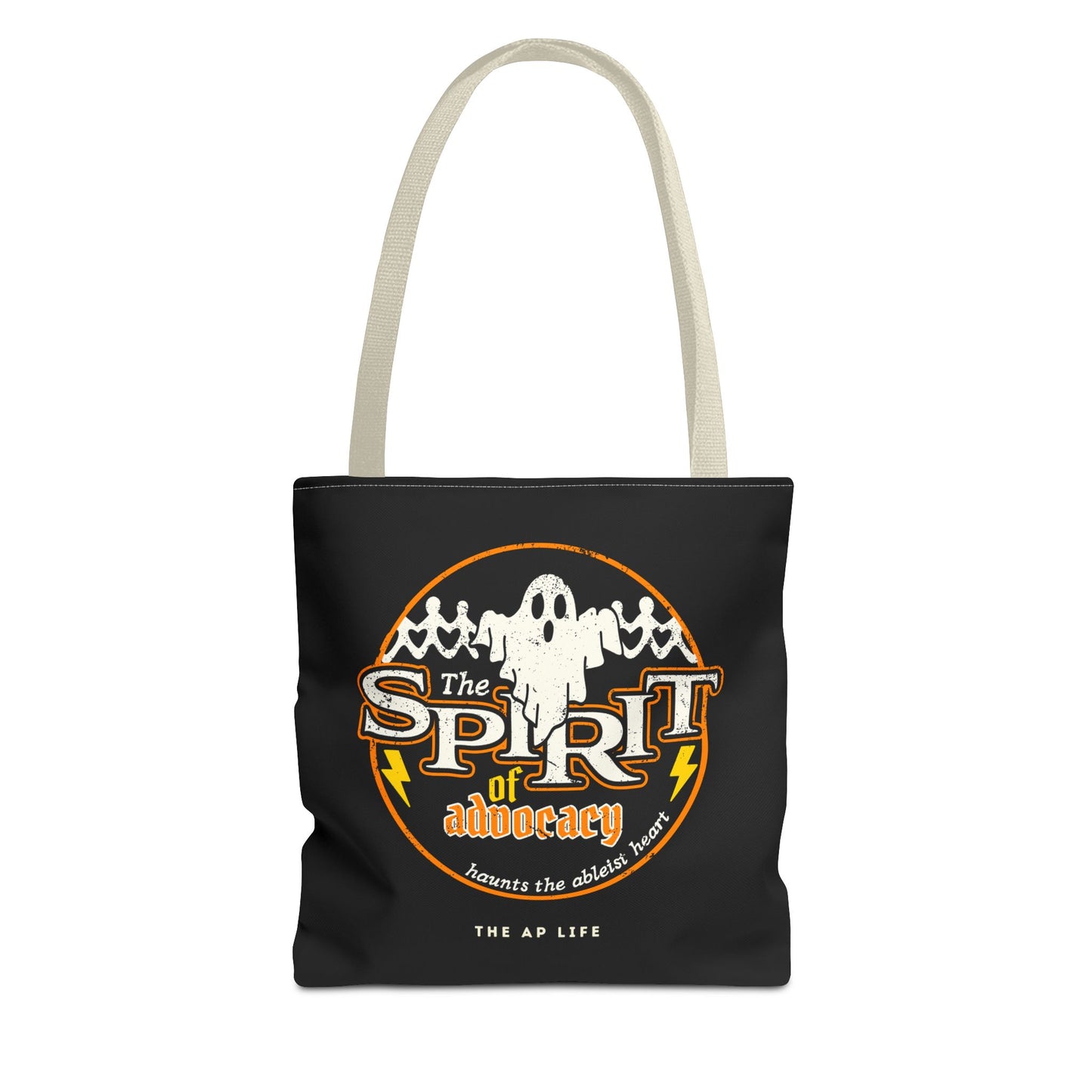 The Spirit of Advocacy (Haunts the Ableist Heart) - Halloween - Canvas Tote Bag
