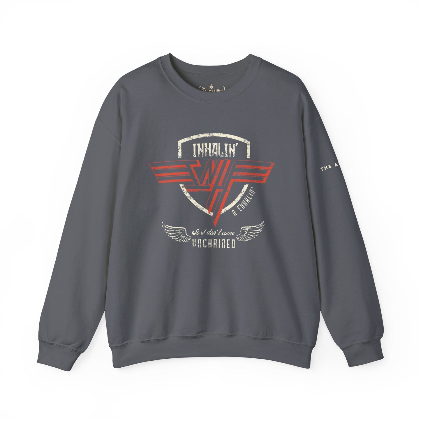 Inhalin' & Exhalin' So I Don't Come Unchained Regulation Adult Unisex Crewneck Sweatshirt