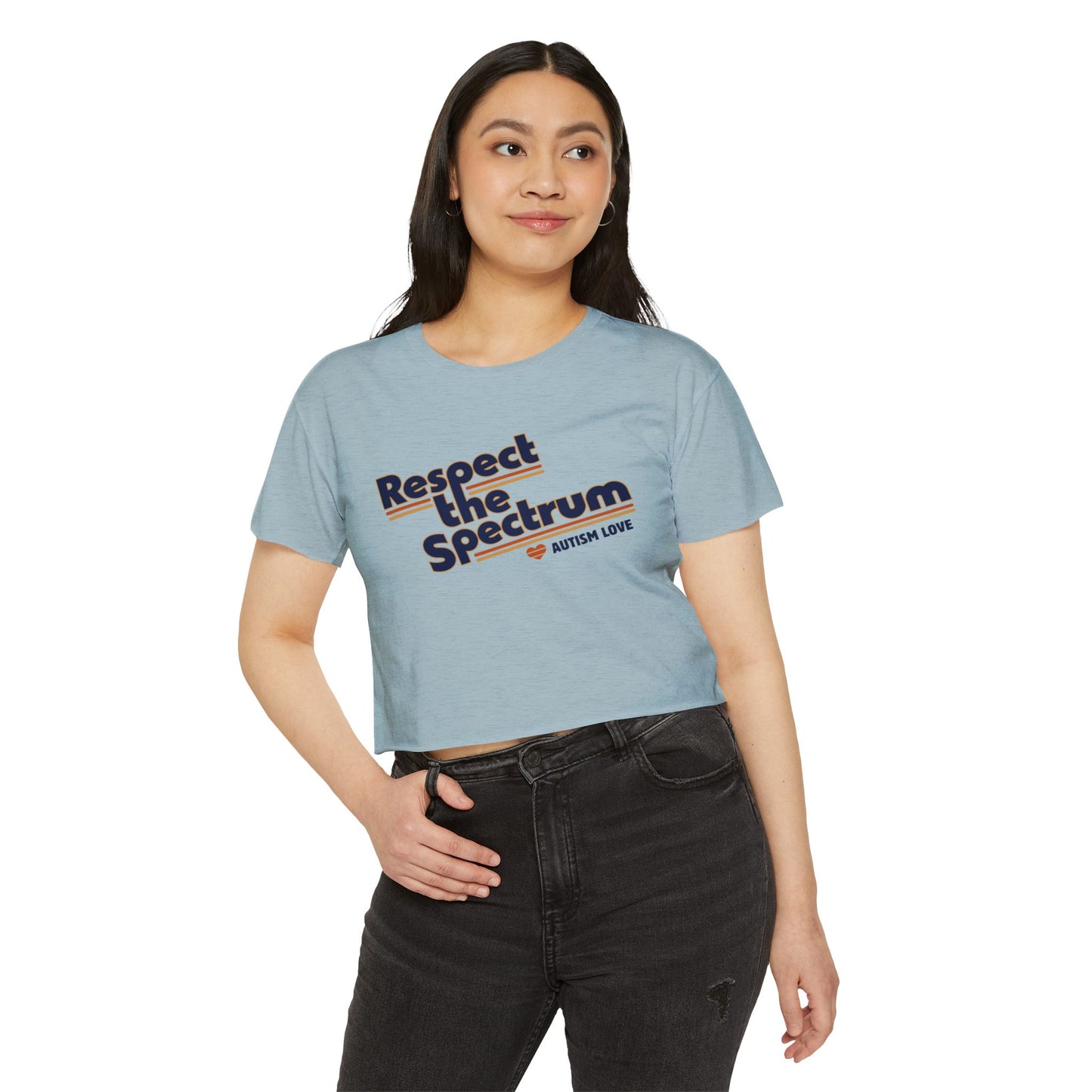 Respect The Spectrum Autism Love - Women's Crop Top