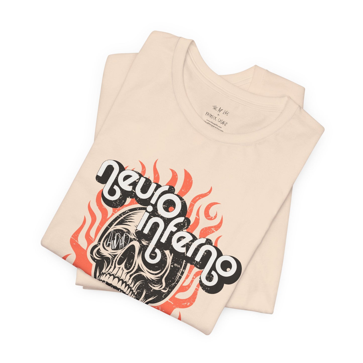 Neuro Inferno - AuDHD Burnout - Patrick Casale - Adult Unisex Jersey Tee (Ships Internationally)