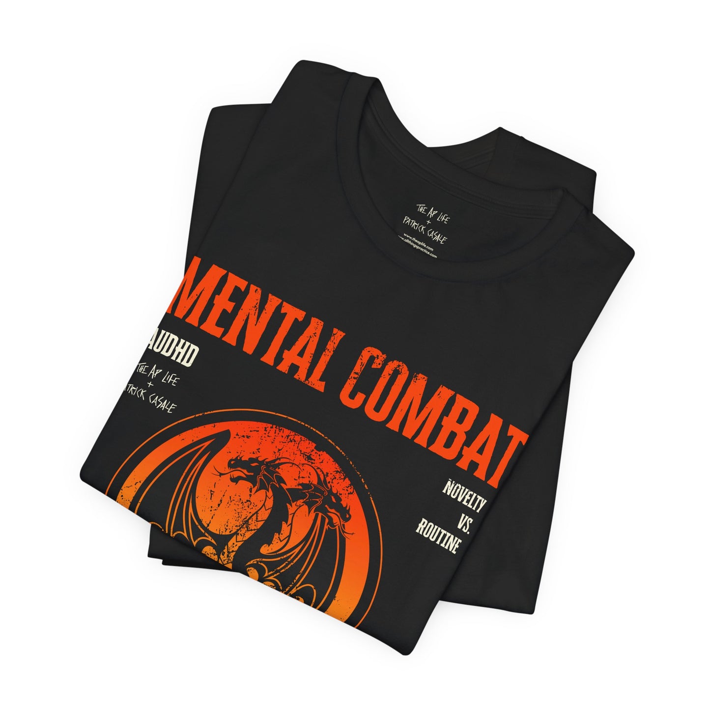 Mental Combat AuDHD Burnout - Adult Unisex Jersey Tee (Ships Internationally)