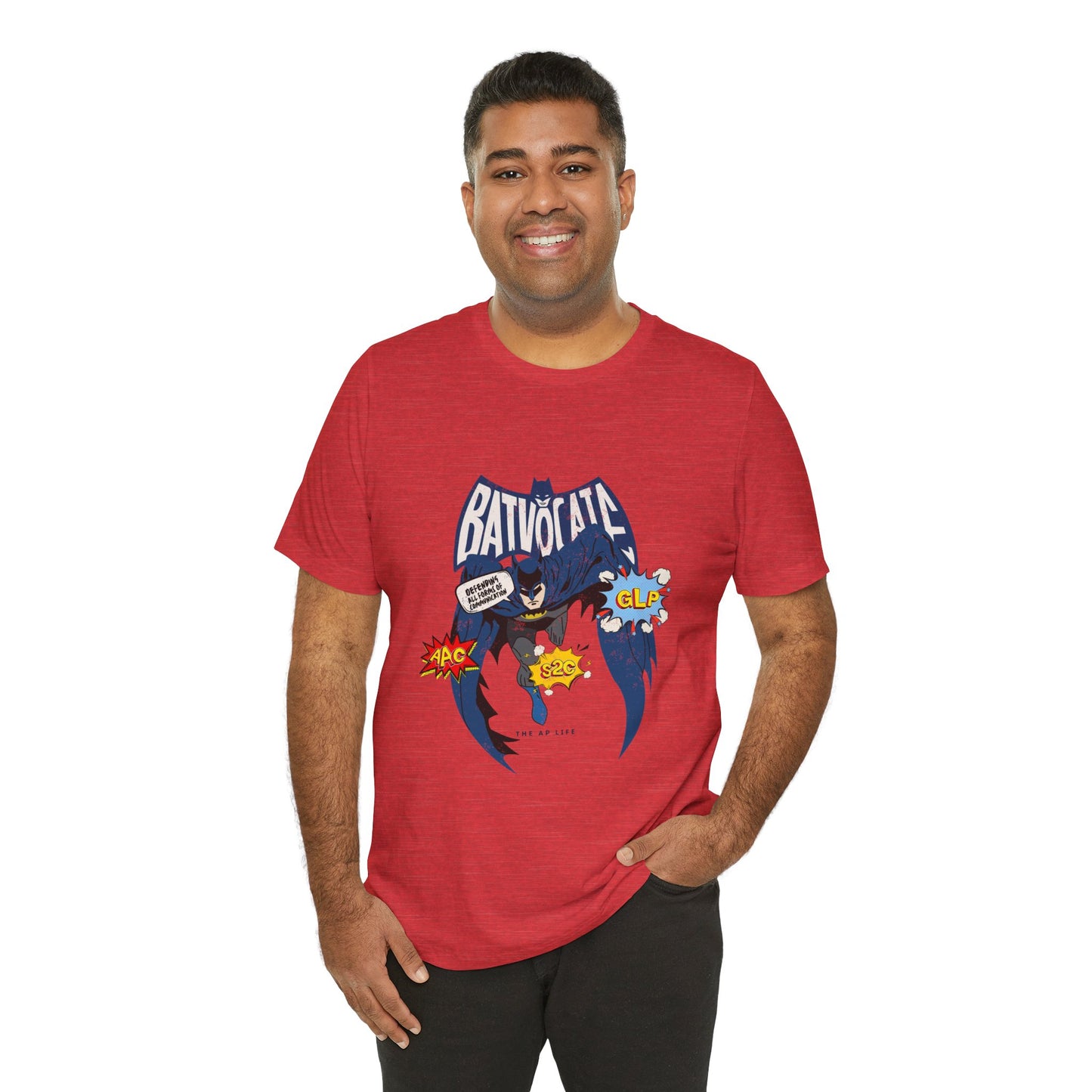 Batvocate - Defending All Forms of Communication - AAC - GLP - S2C - Adult Unisex Jersey Tee
