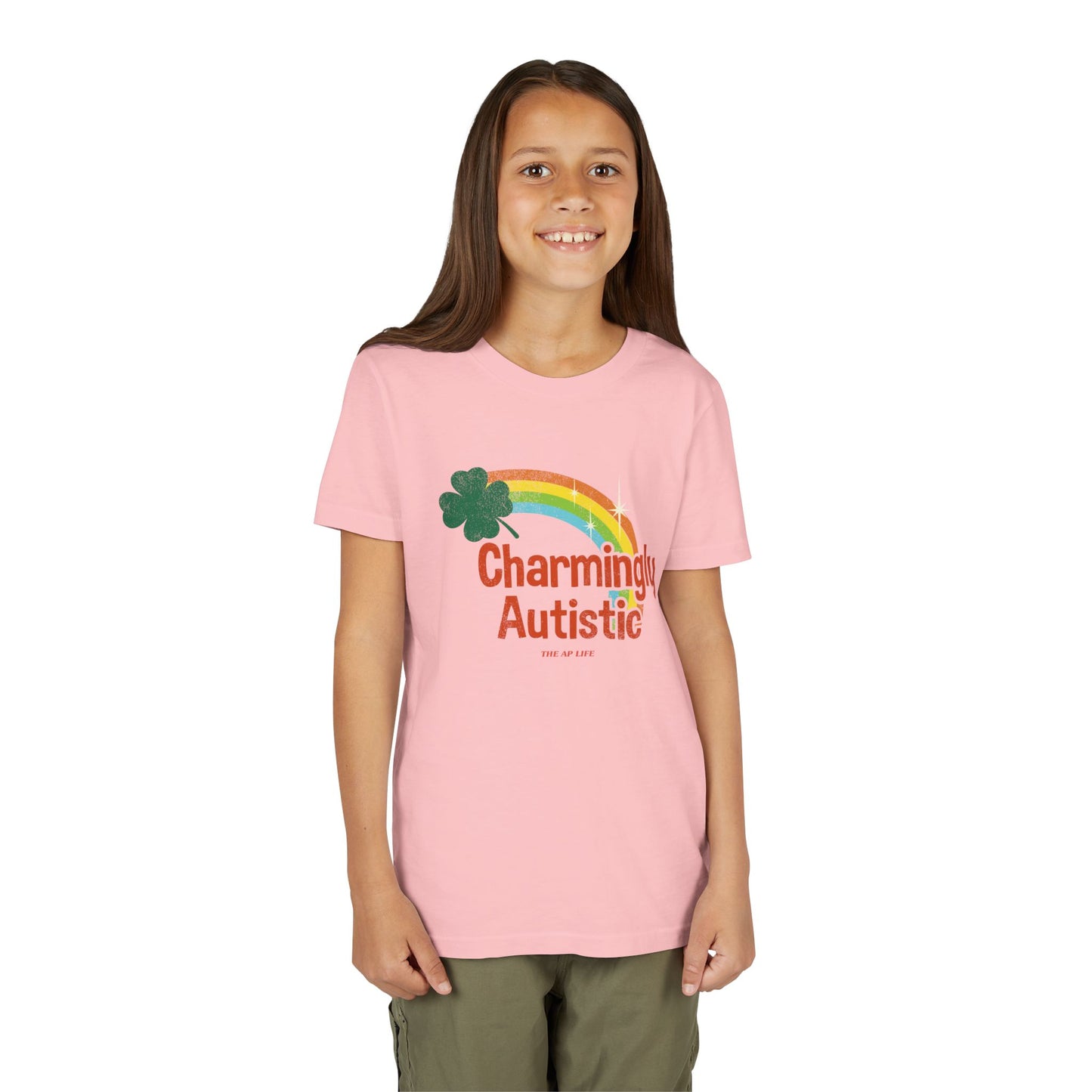 Charmingly Autistic - Youth Unisex Short Sleeve Tee
