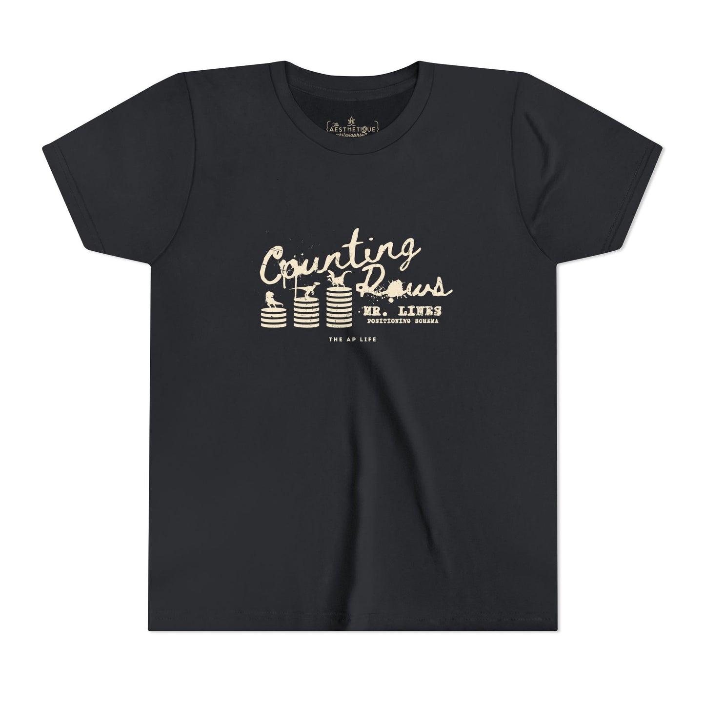 Counting Rows (Mr. Lines & Positioning Schema) - Youth Unisex Jersey Tee