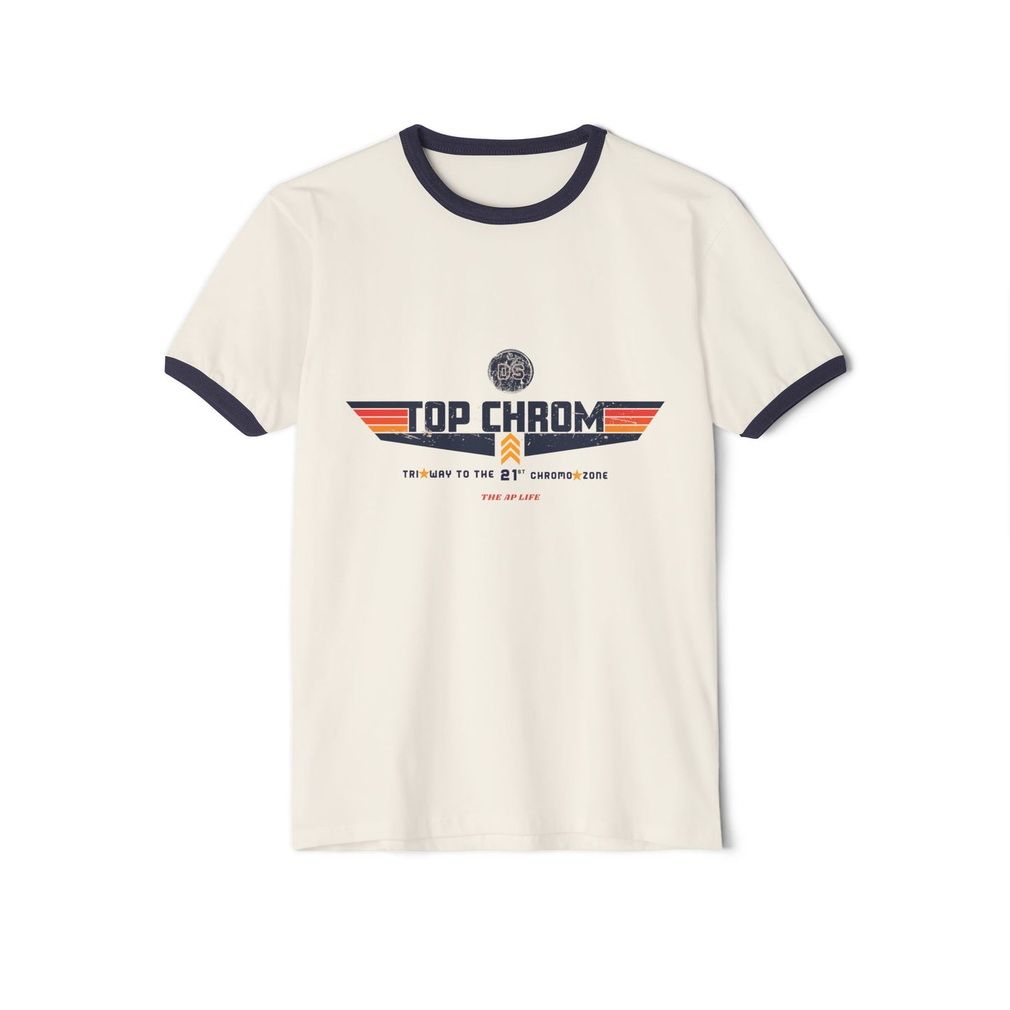 Top Chrom Highway to the Chromo-Zone DS Awareness - Adult Unisex Ringer Tee
