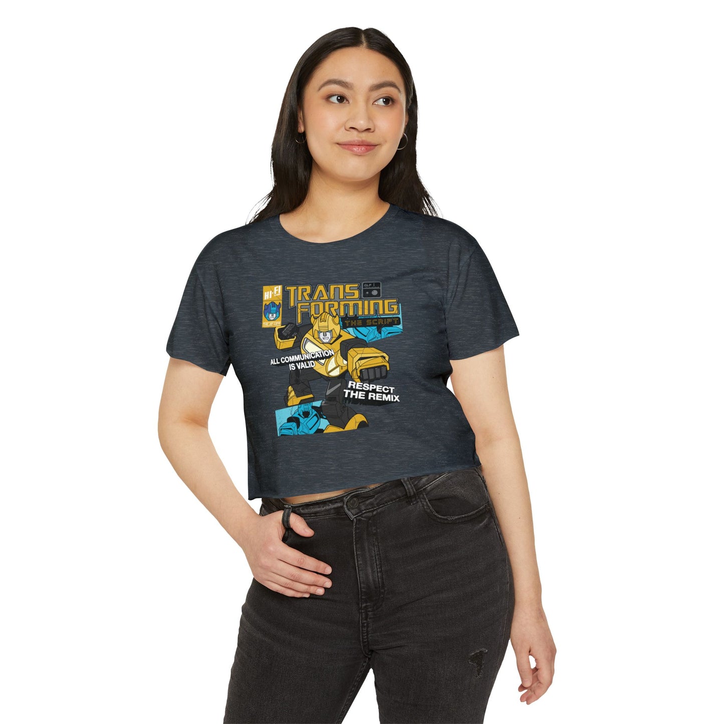 Transforming the Script - Gestalt Language Processing - Women's Crop Top Tee