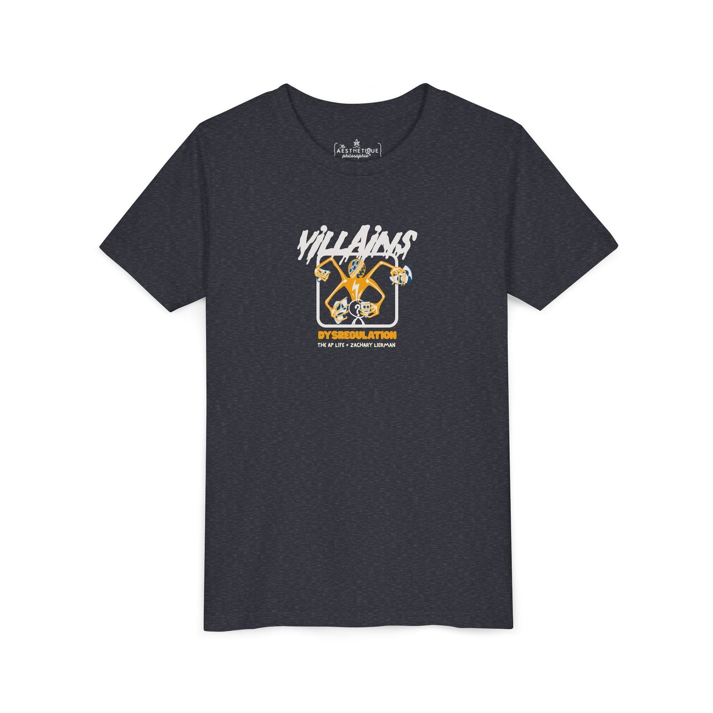 Villains of The Autistic Community Series - Dysregulation - Zachary Lierman - Youth Unisex Jersey Tee