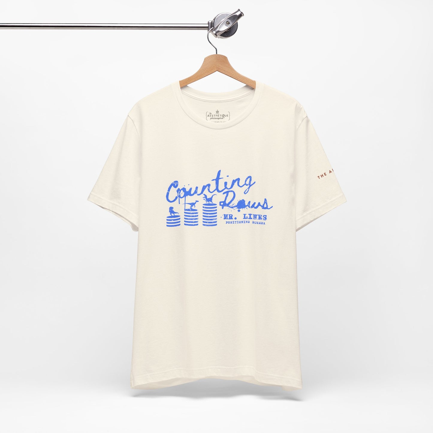 Counting Rows (Mr. Lines & Positioning Schema) - Adult Unisex Jersey Tee