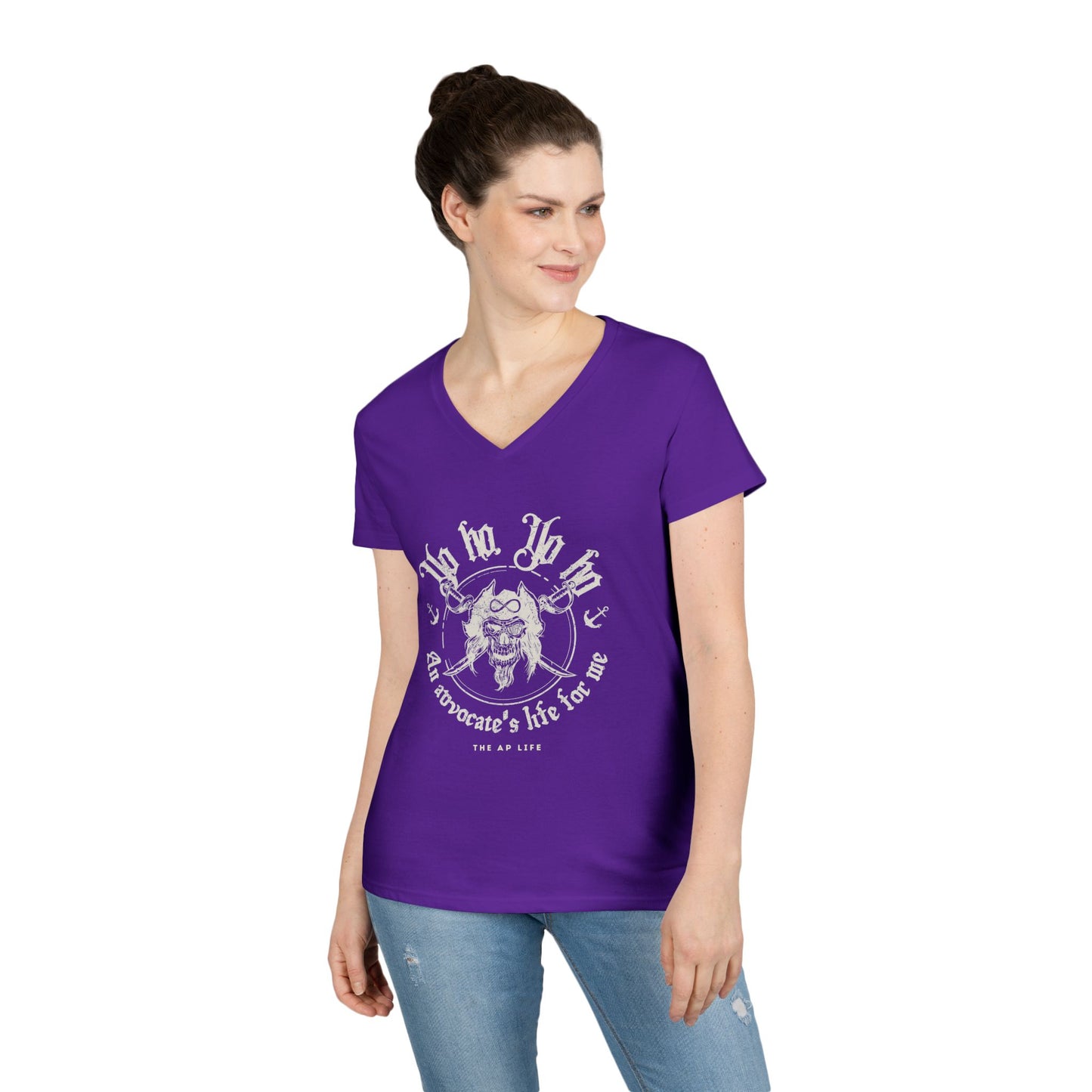 An Advocate's Life for Me - Pirates - Women's V-Neck T-Shirt