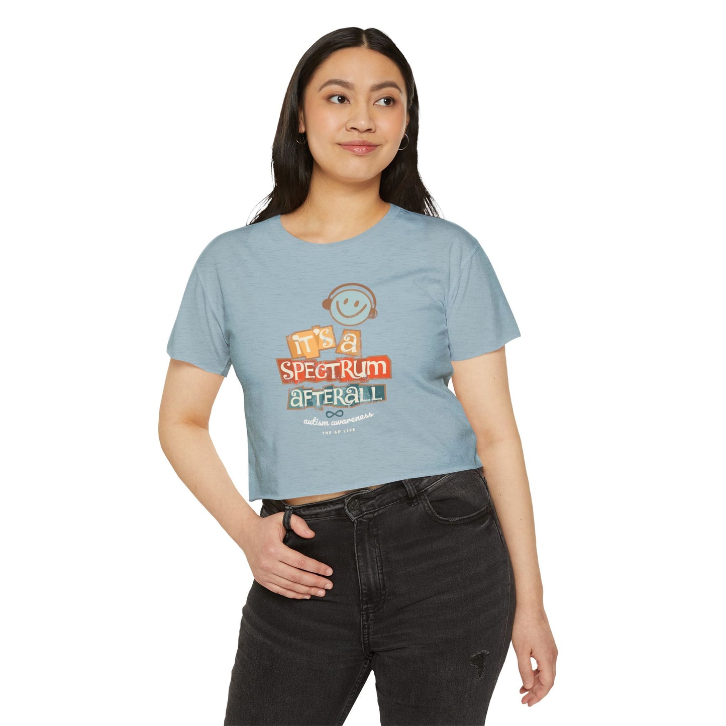 Spectrum After All Festival Crop Top, Summer Wardrobe, Music Concerts, Beach Days, Gift for Her, Casual Style
