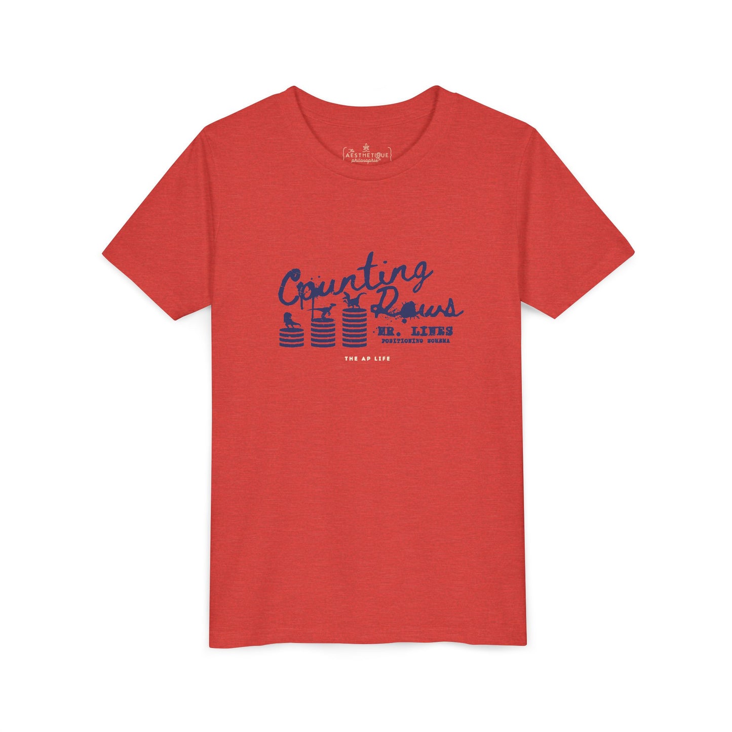 Counting Rows (Mr. Lines & Positioning Schema) - Youth Unisex Jersey Tee