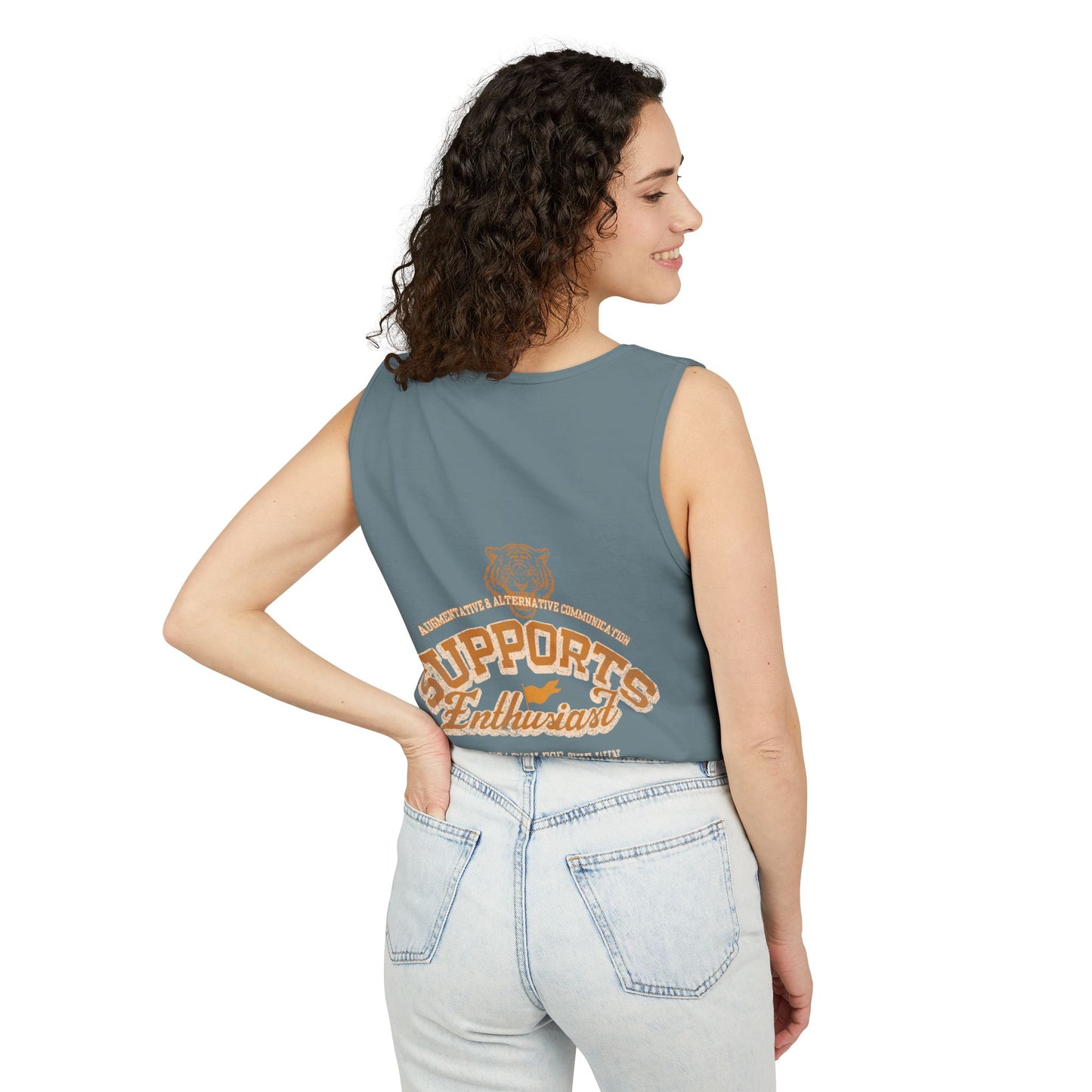 AAC Supports Team Enthusiast - Communication for the Win - Adult Unisex Tank Top