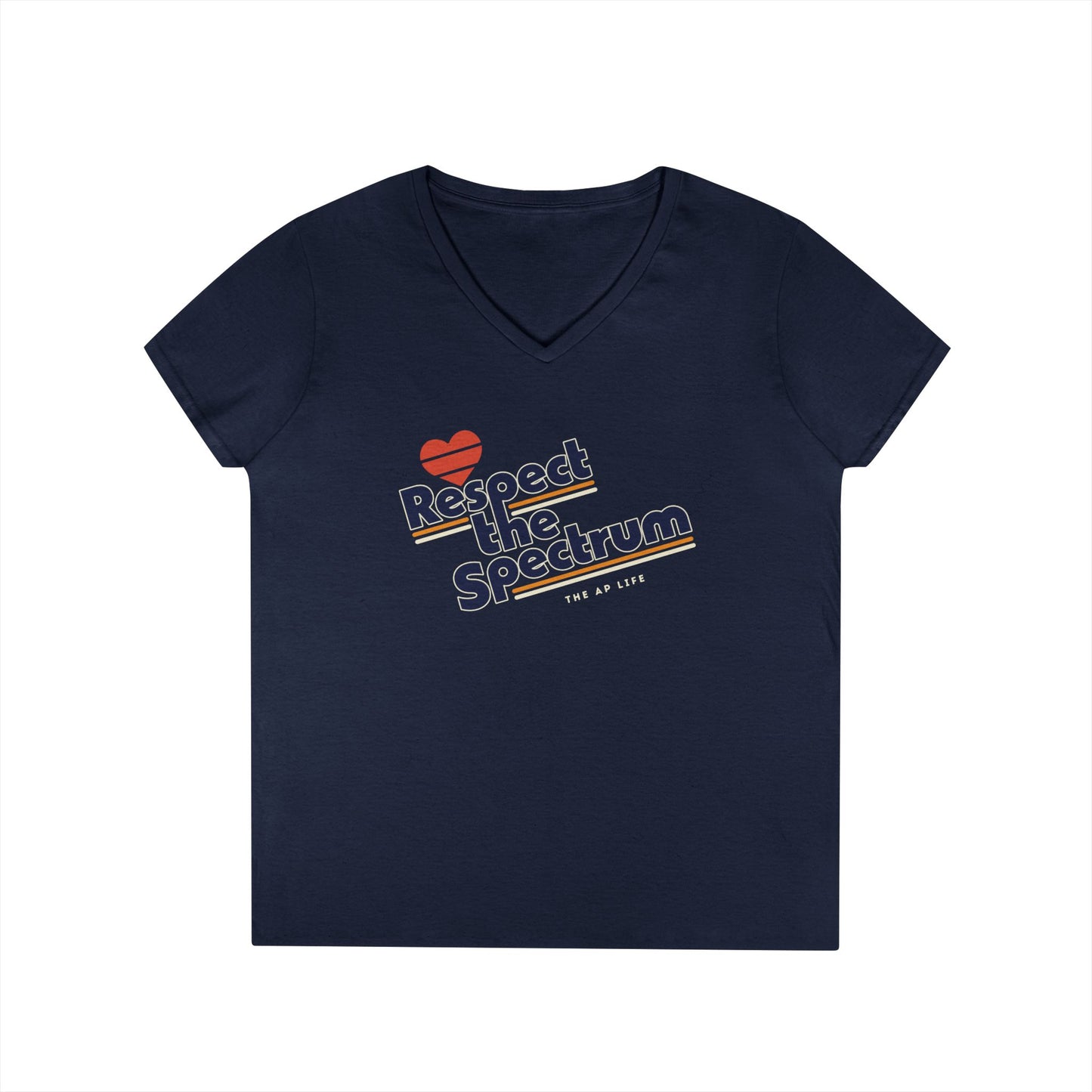 Respect the Spectrum - Women's V-Neck T-Shirt