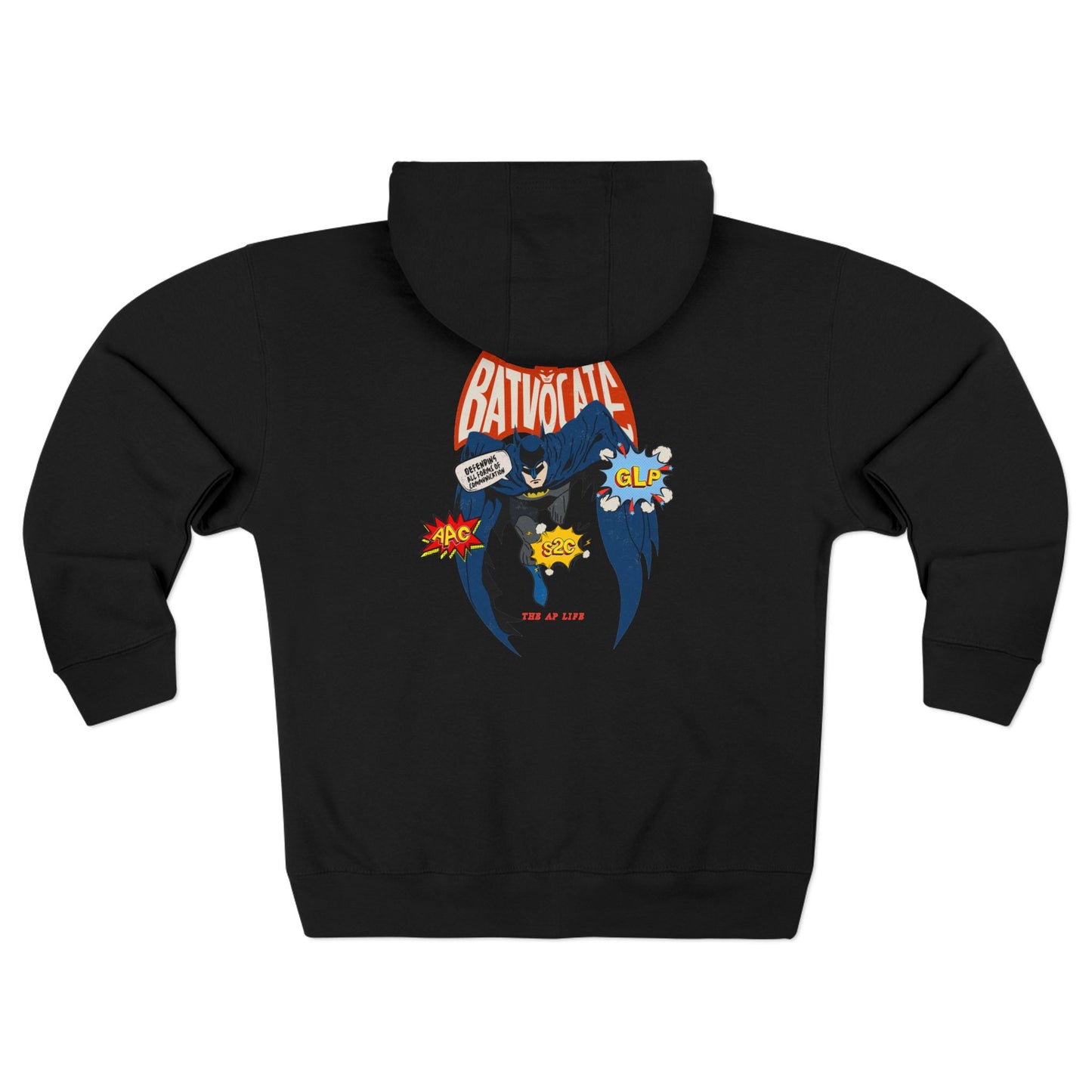 Batvocate - Defending All Forms of Communication - AAC - GLP - S2C - Adult Unisex Zip Hoodie