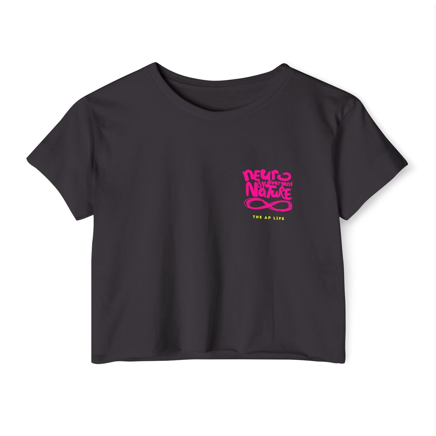 Neurodivergent by Nature (Neurotypical Advisory) - Women's Cropped Tee