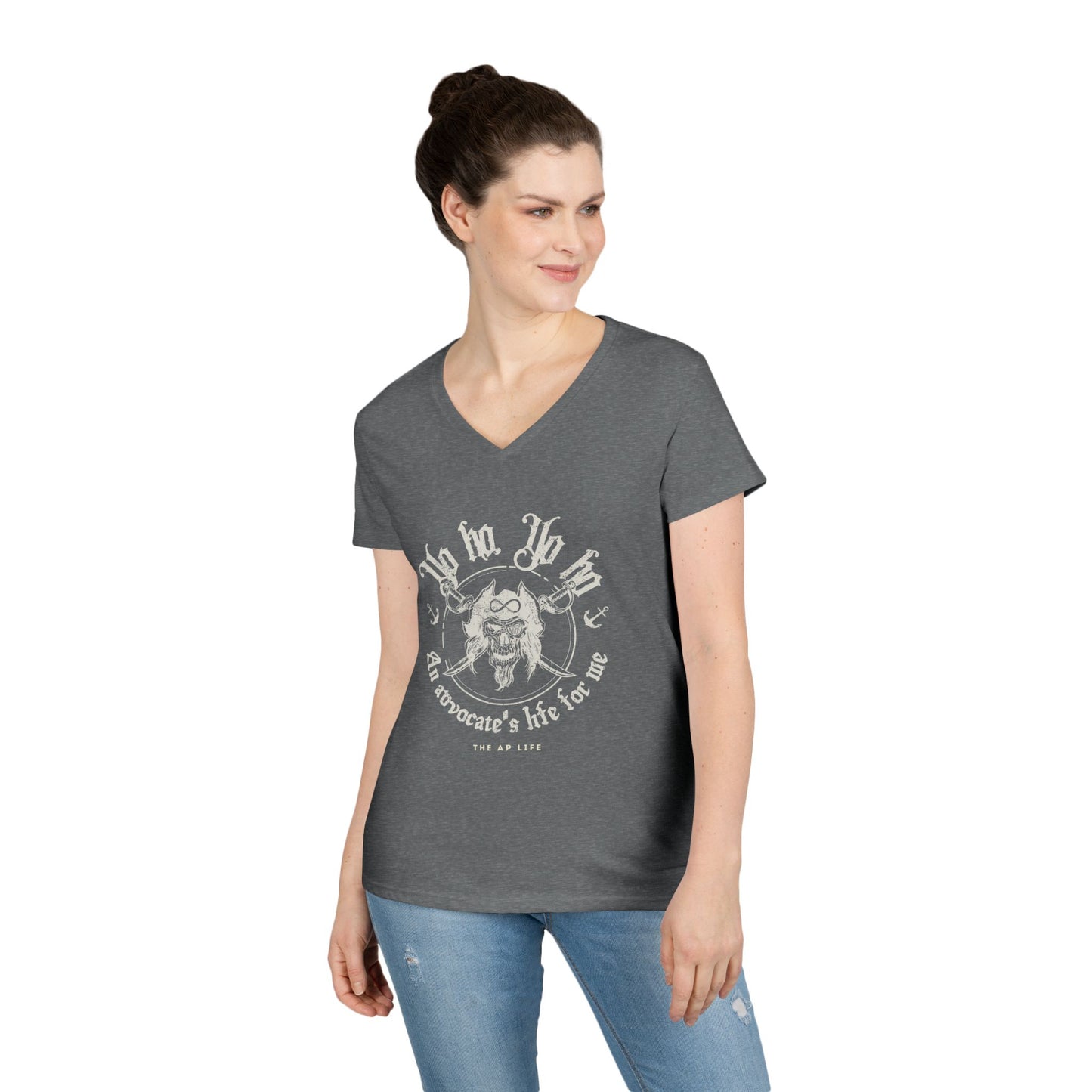 An Advocate's Life for Me - Pirates - Women's V-Neck T-Shirt