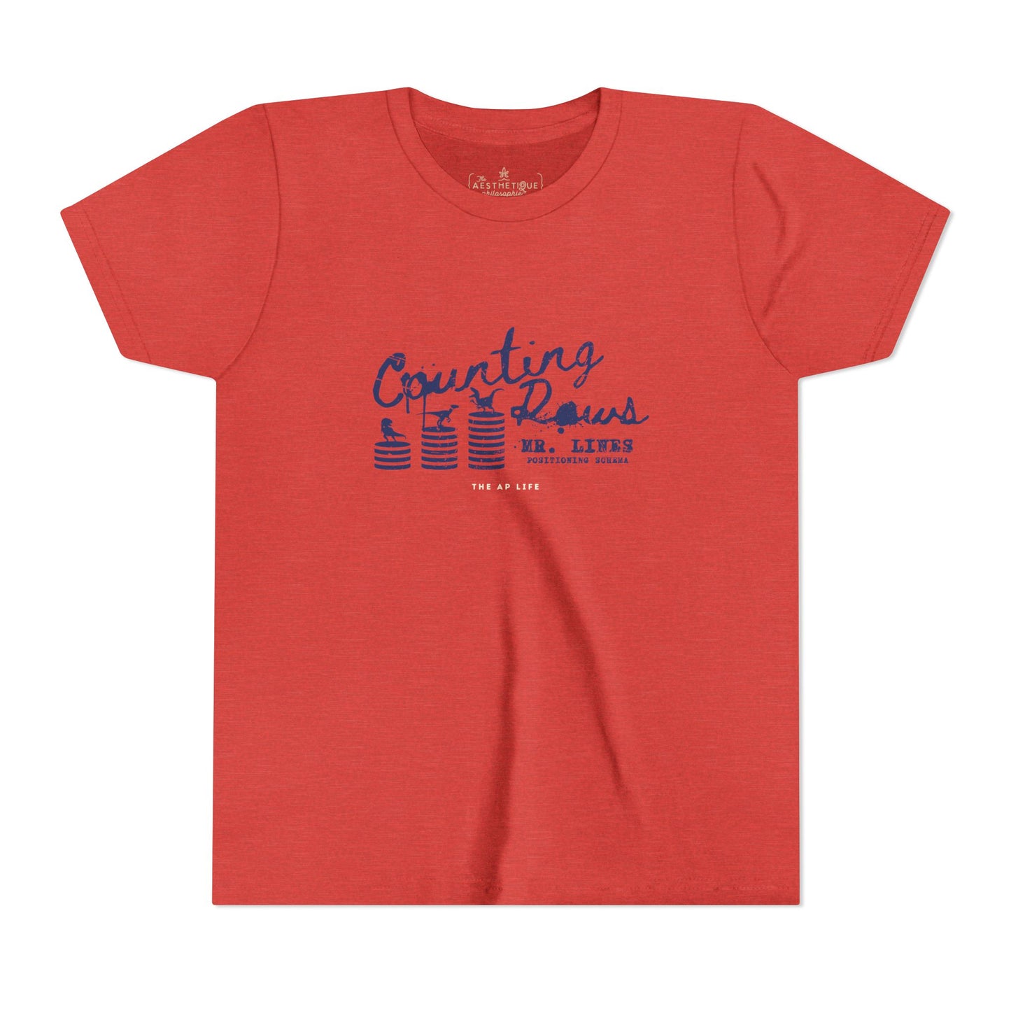 Counting Rows (Mr. Lines & Positioning Schema) - Youth Unisex Jersey Tee