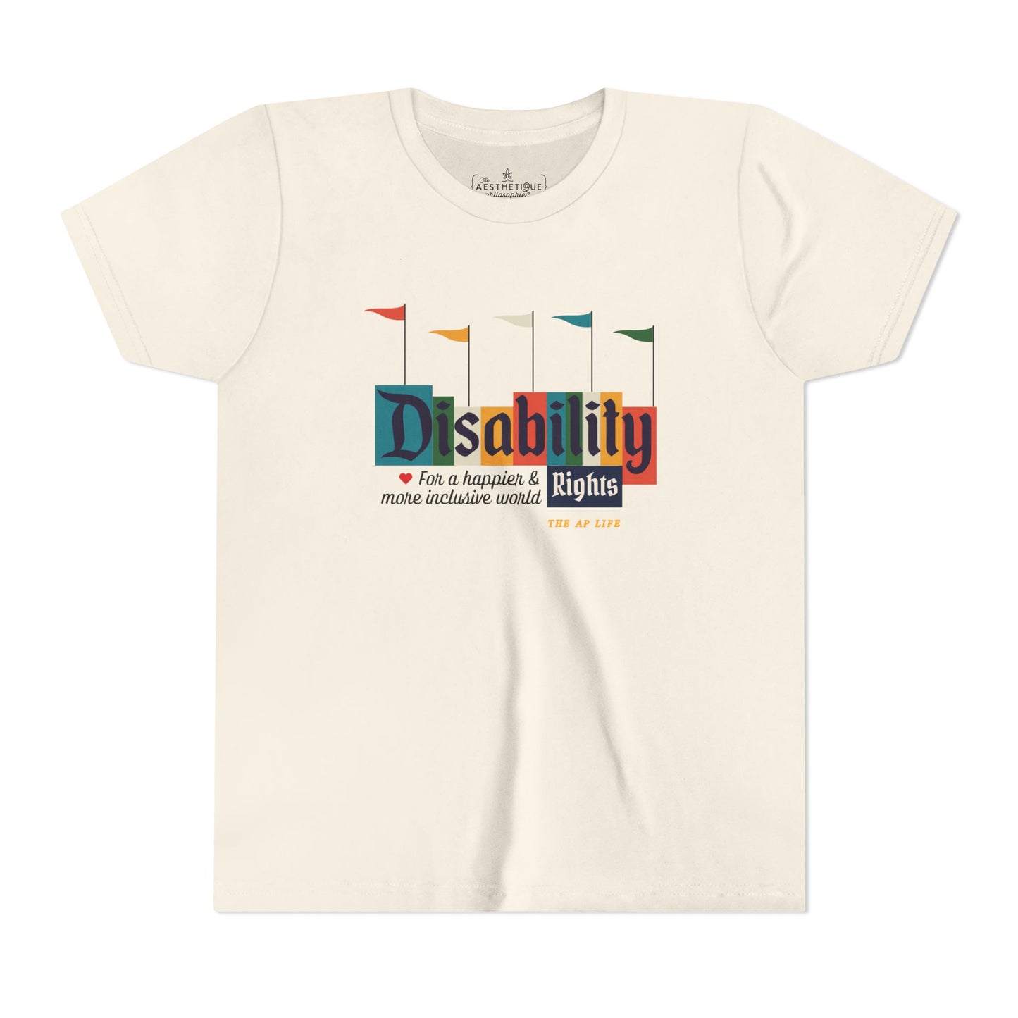 Disability Rights For A Happier & More Inclusive World - Youth Unisex Jersey Tee