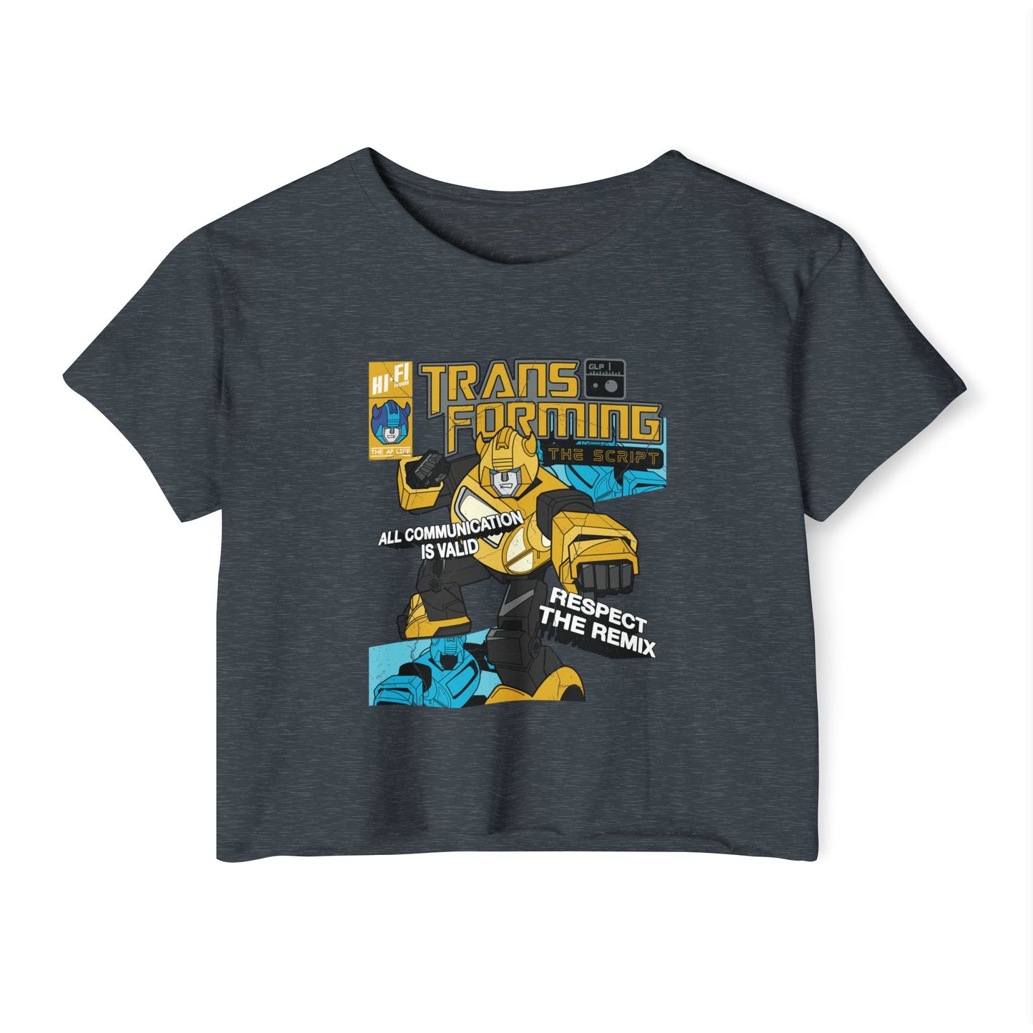 Transforming the Script - Gestalt Language Processing - Women's Crop Top Tee