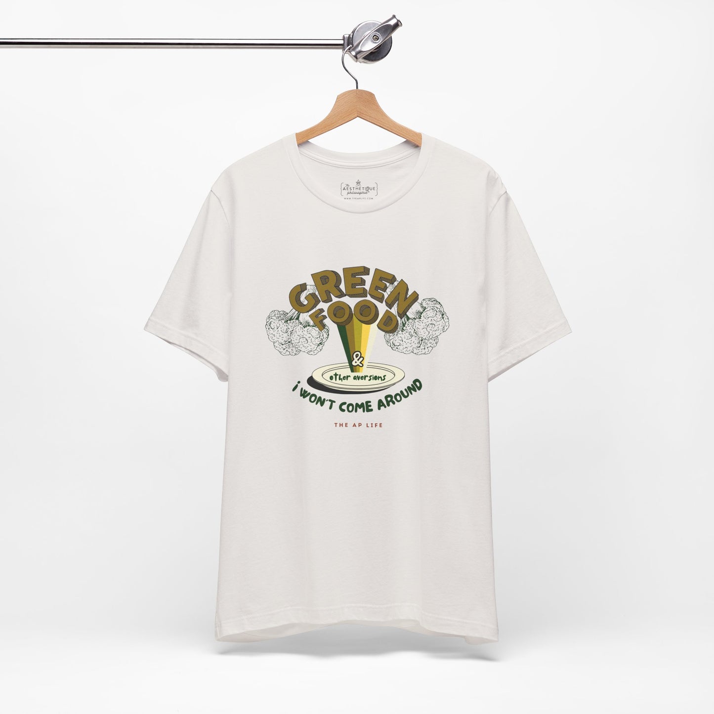 Green Food & Other Aversions I Won't Come Around - Autism/ARFID/SPD - Adult Unisex Jersey Tee