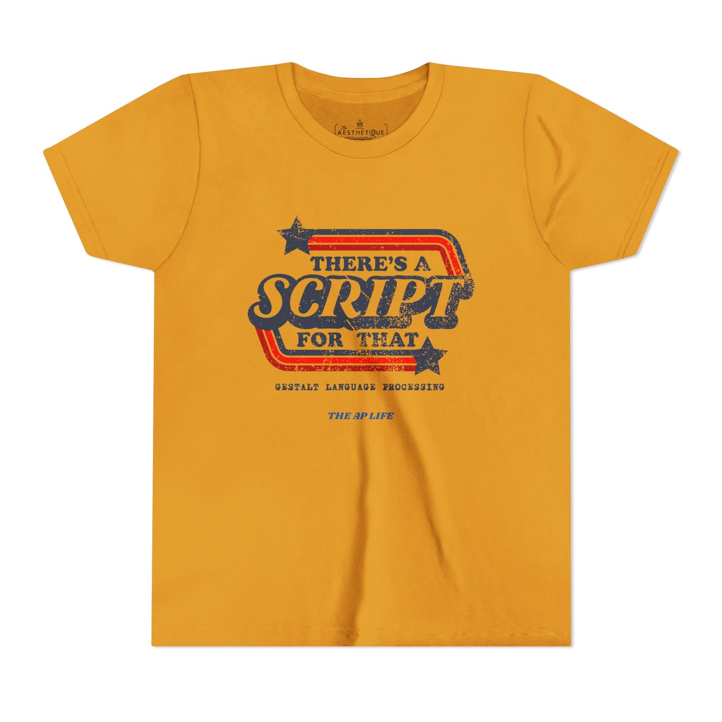 There's A Script For That (Gestalt Language Processing) - Youth Unisex Jersey Tee