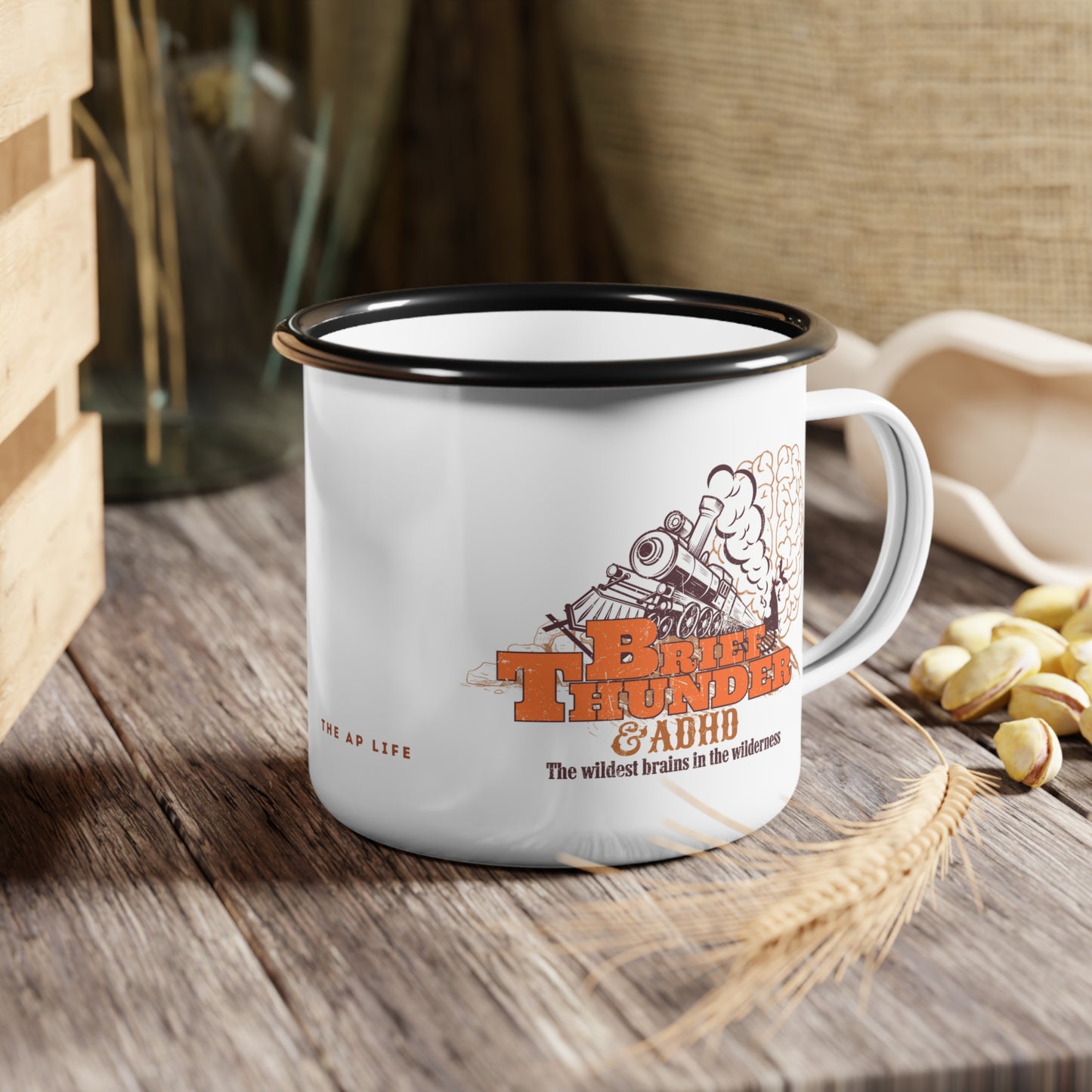 The Wildest Brains in the Wilderness - ADHD - Enamel Camp Mug