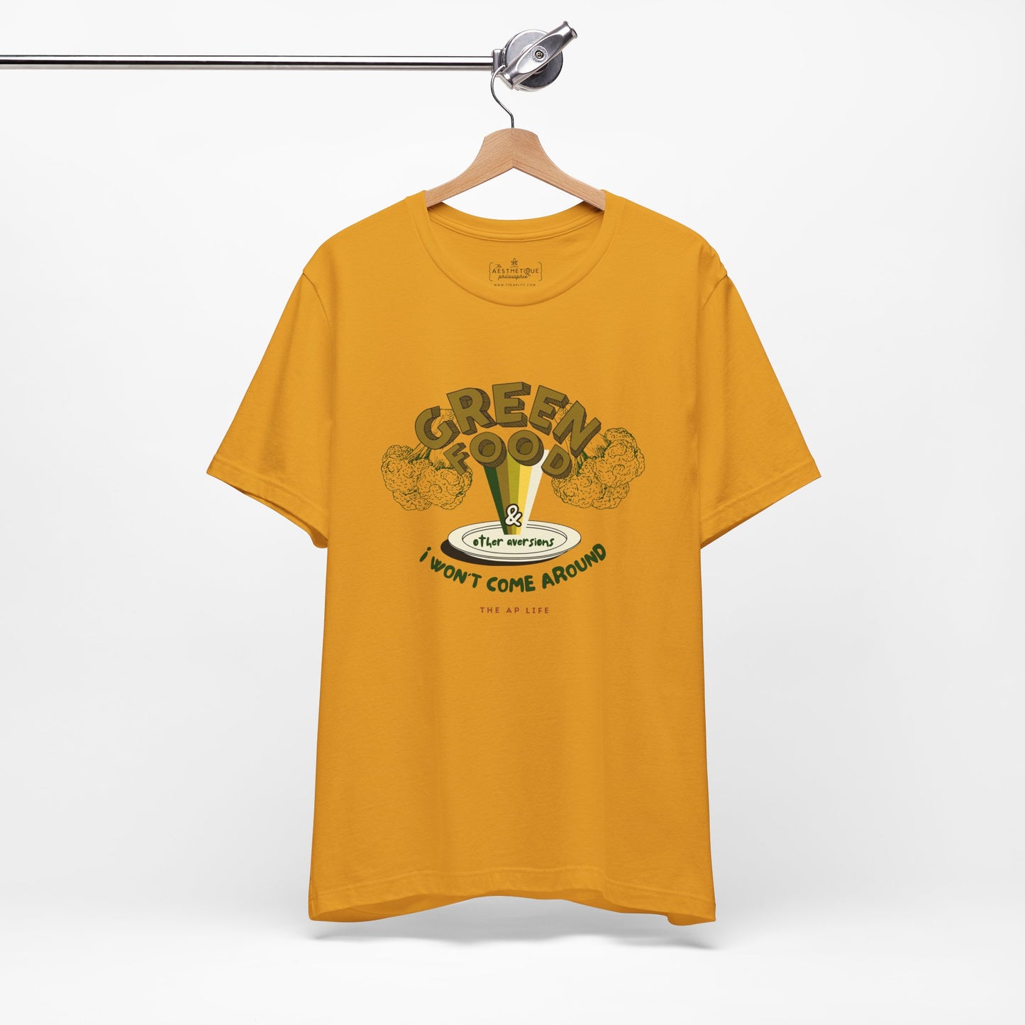 Green Food & Other Aversions I Won't Come Around - Autism/ARFID/SPD - Adult Unisex Jersey Tee