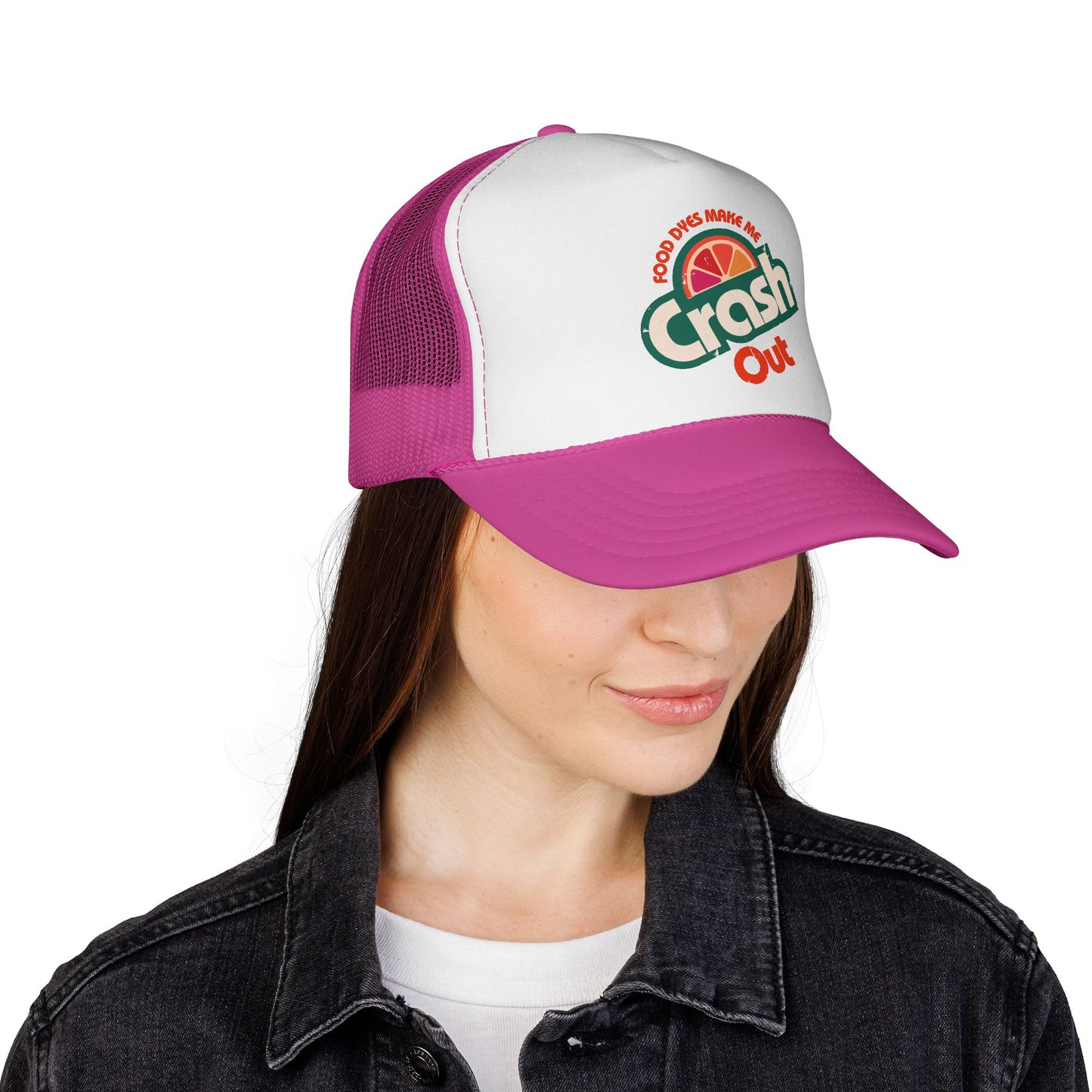 Food Dyes Make Me Crash Out - Adult Unisex Trucker Cap