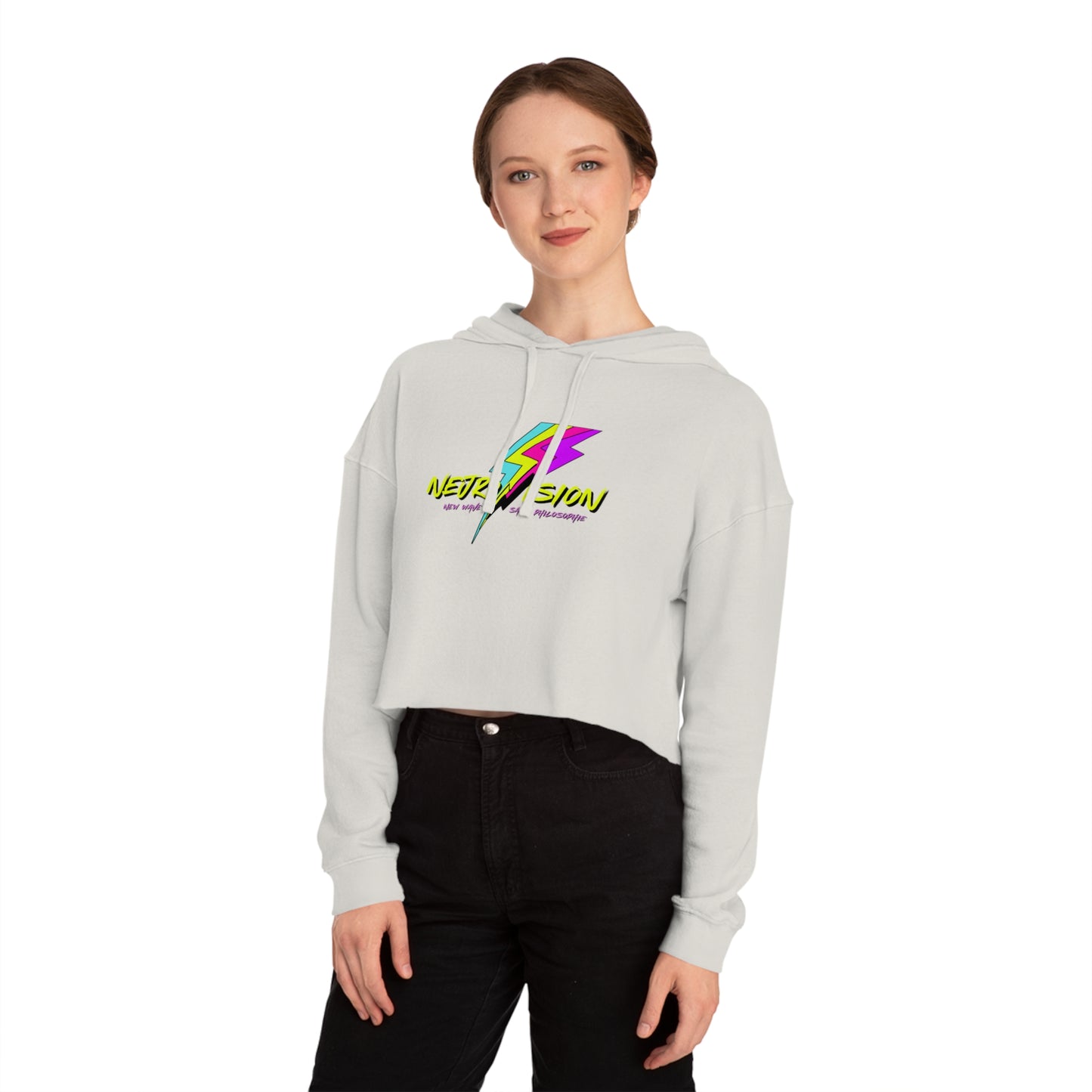Neurovision - Match My Freq - Epilepsy Awareness Women's Cropped Hoodie