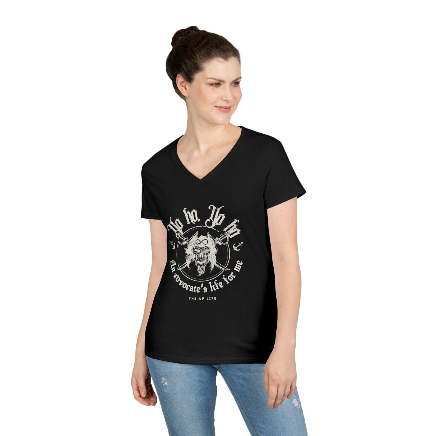 An Advocate's Life for Me - Pirates - Women's V-Neck T-Shirt