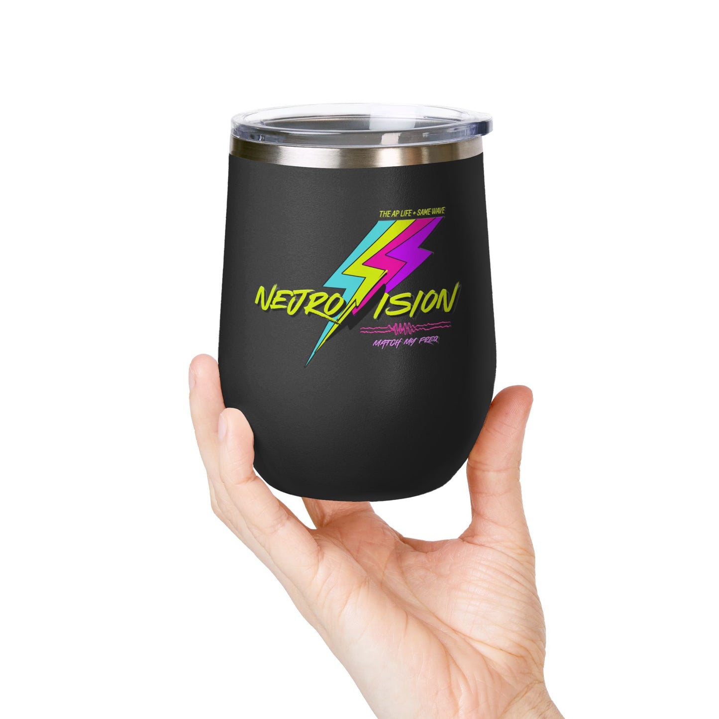 Neurovision - Match my Freq - Epilepsy Awareness - 12oz Insulated Tumbler