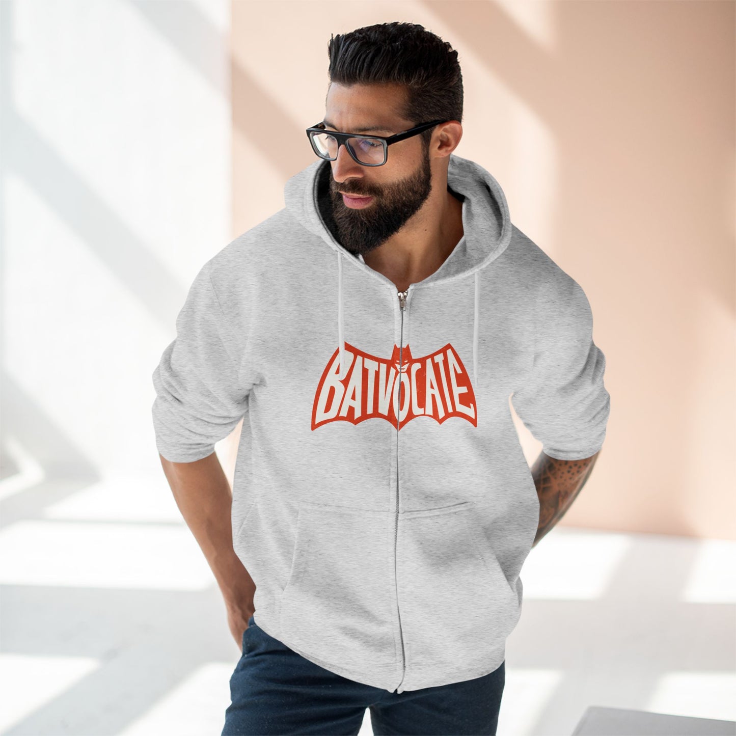 Batvocate - Defending All Forms of Communication - AAC - GLP - S2C - Adult Unisex Zip Hoodie
