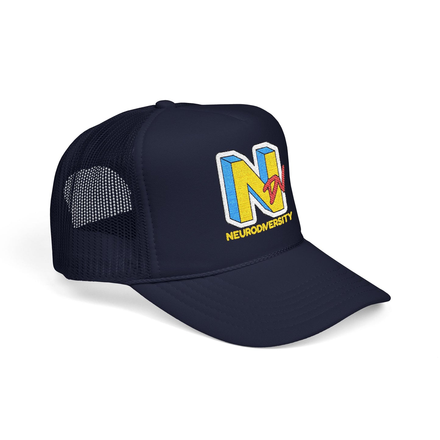 NDV Neurodiversity Rocks Embroidered Adult Unisex Trucker Hat
