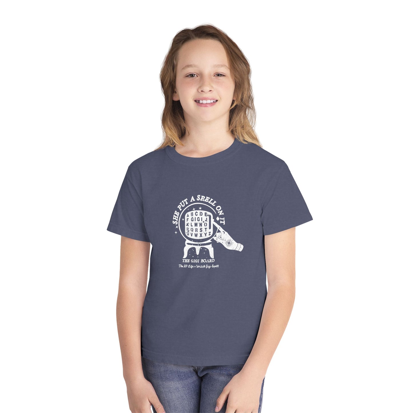 She Put a Spell on it - The Gigi Board - Youth Unisex Tee - Watch Gigi Spell Fundraiser