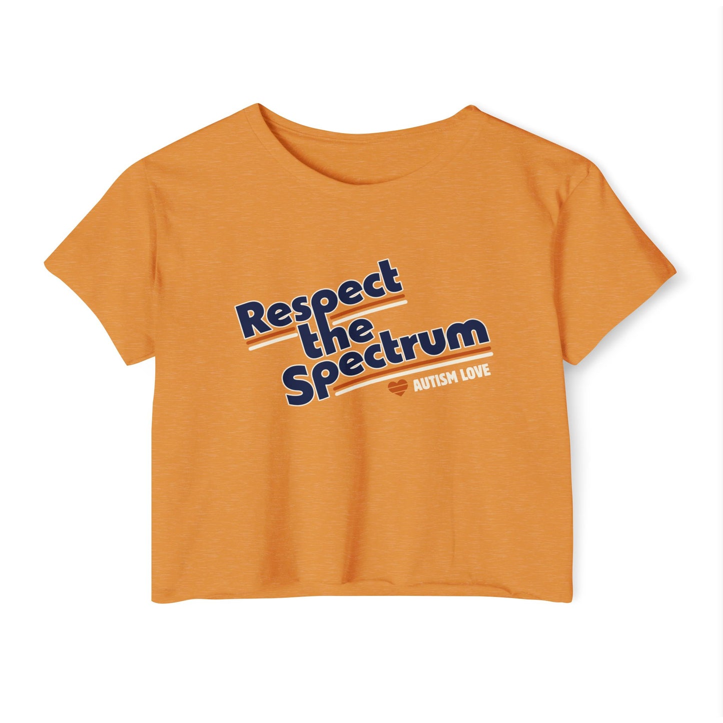 Respect The Spectrum Autism Love - Women's Crop Top
