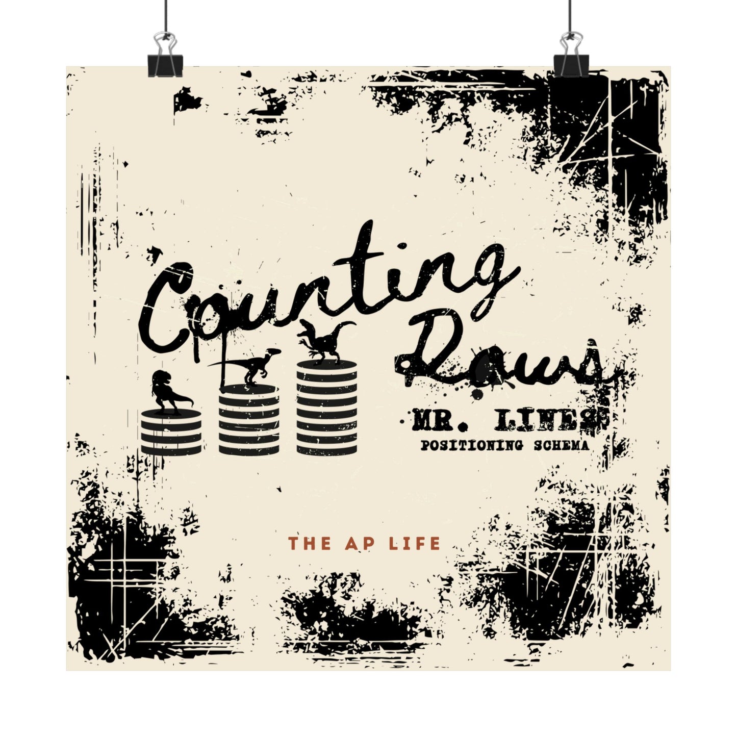 Counting Rows Positioning Schema - Matte Poster