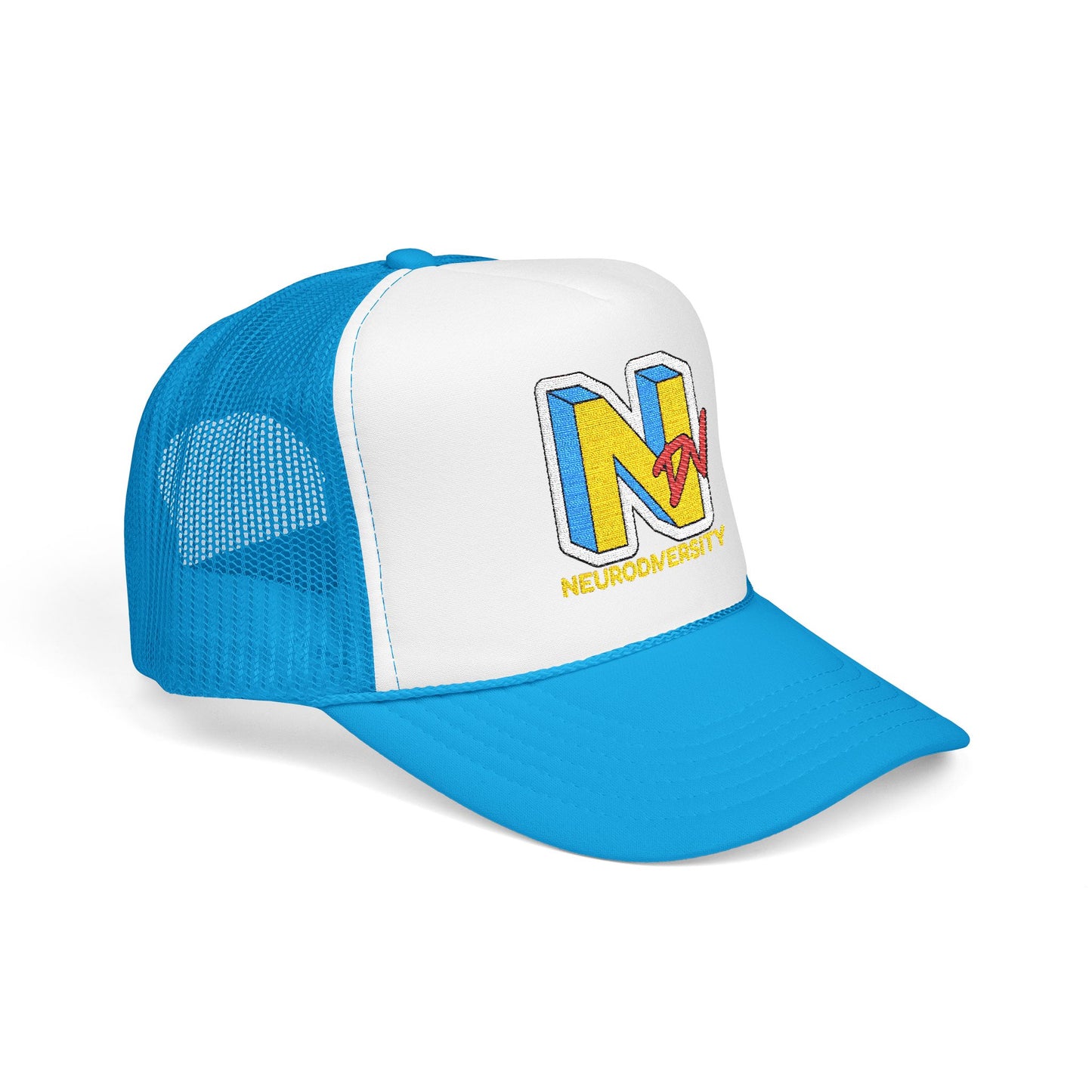 NDV Neurodiversity Rocks Embroidered Adult Unisex Trucker Hat