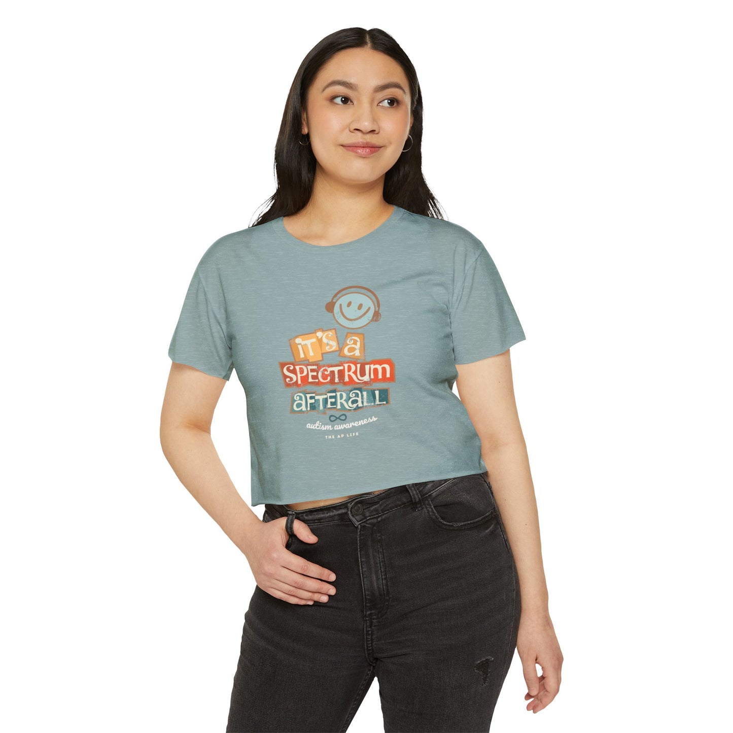 Spectrum After All Festival Crop Top, Summer Wardrobe, Music Concerts, Beach Days, Gift for Her, Casual Style