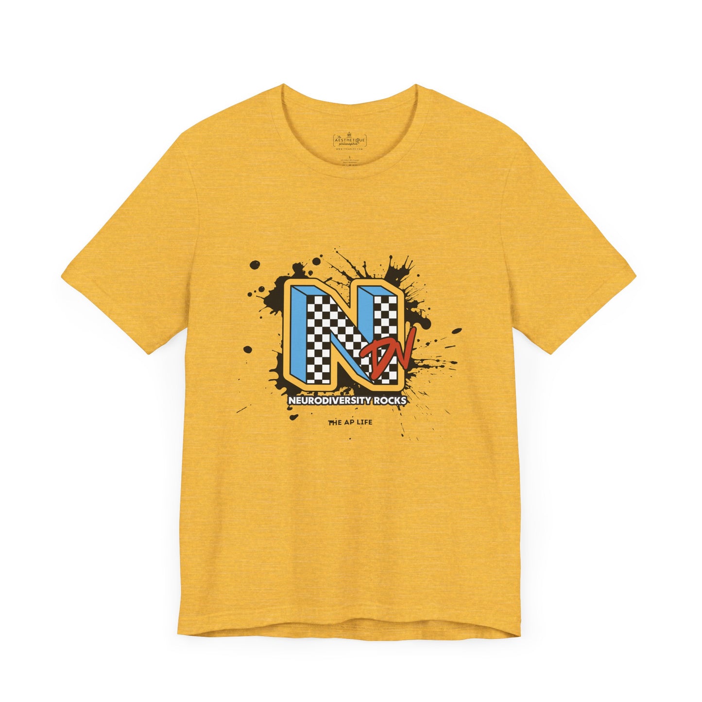 NDV Neurodiversity Rocks - Unisex Jersey Short Sleeve Tee