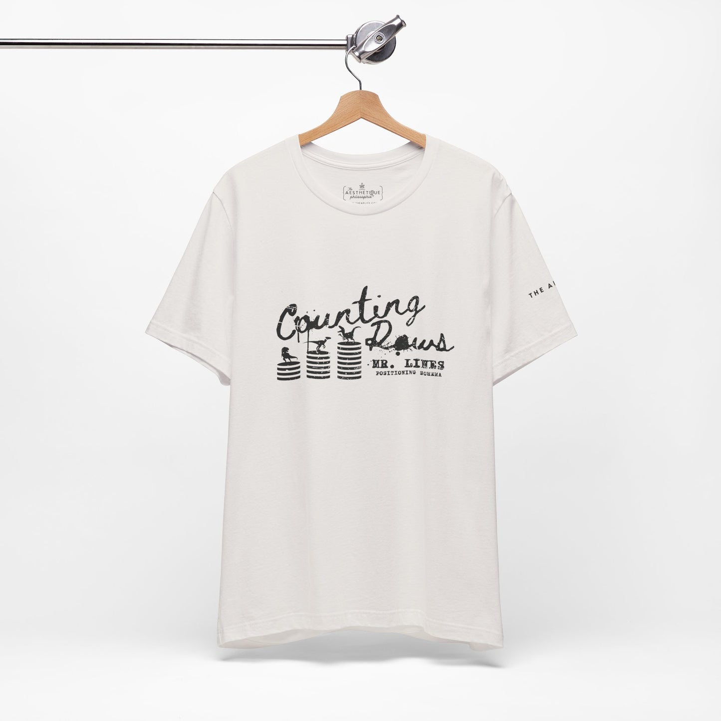 Counting Rows (Mr. Lines & Positioning Schema) - Adult Unisex Jersey Tee