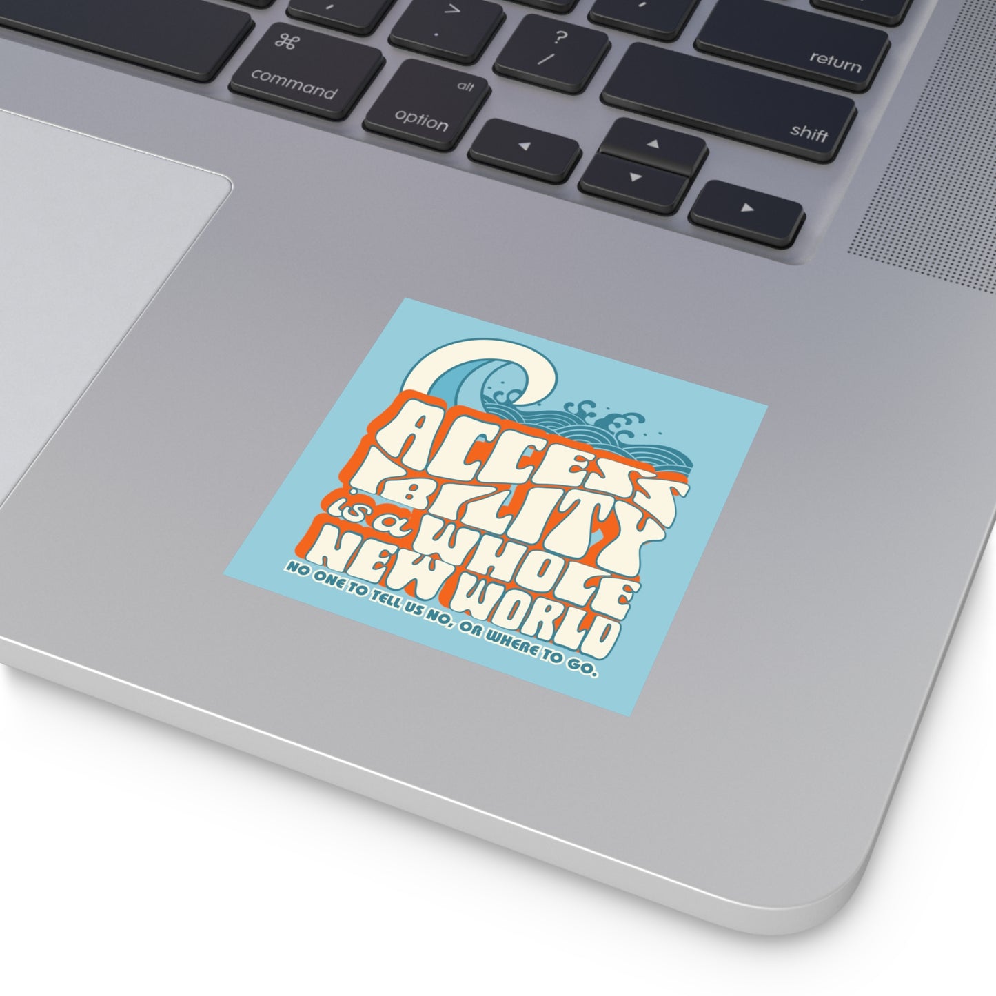 Accessibility Is A Whole New World - Fundraiser Vinyl Sticker